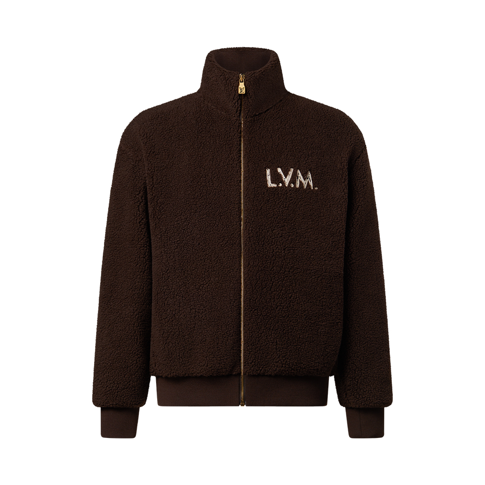 LOUIS VUITTON Zippered Fleece Blouson #393102