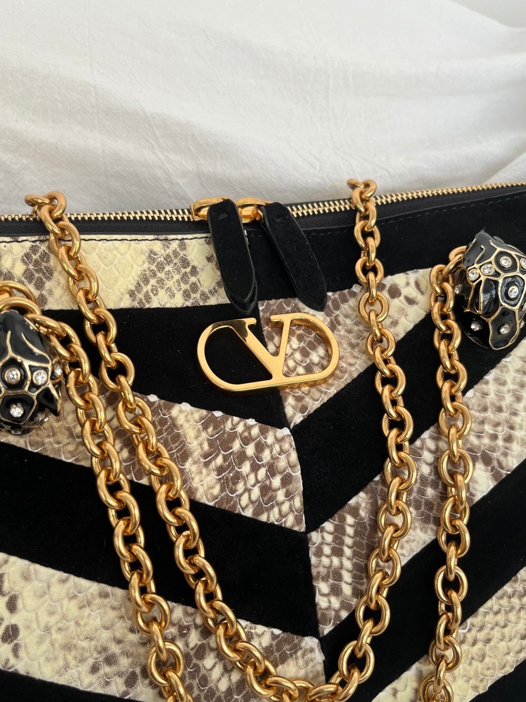 [TOP] VALENTINO GARAVANI PANTHEA  Bag  33 X  19.5 X  9 cm - Black - 711 Luxury