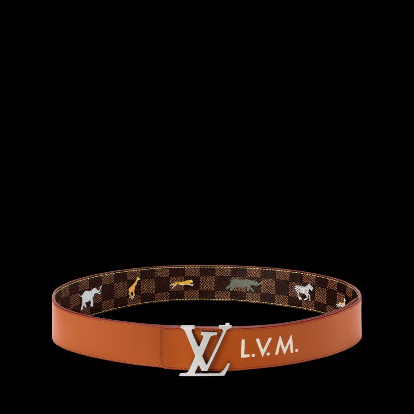 [TOP] Louis Vuitton LV Men's Monogram Heritage Damier Belt 4 cm - Brown - 711 Luxury