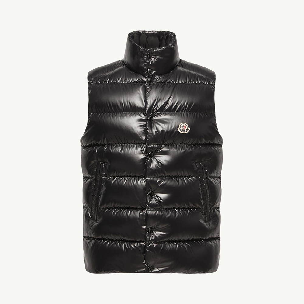 Designer black Clothing Moncler Black Tibb Down Vest #396623 | Nigo Office