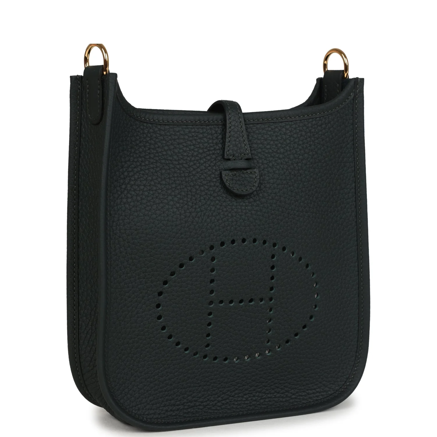 Hermes Evelyne TPM Vert Fonce Clemence Gold Hardware