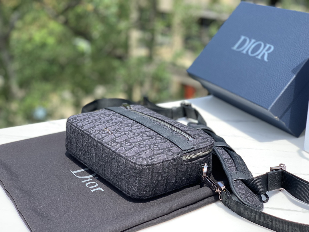 [TOP] Christian Dior Messenger Camera Bag 22X15X6cm - Black