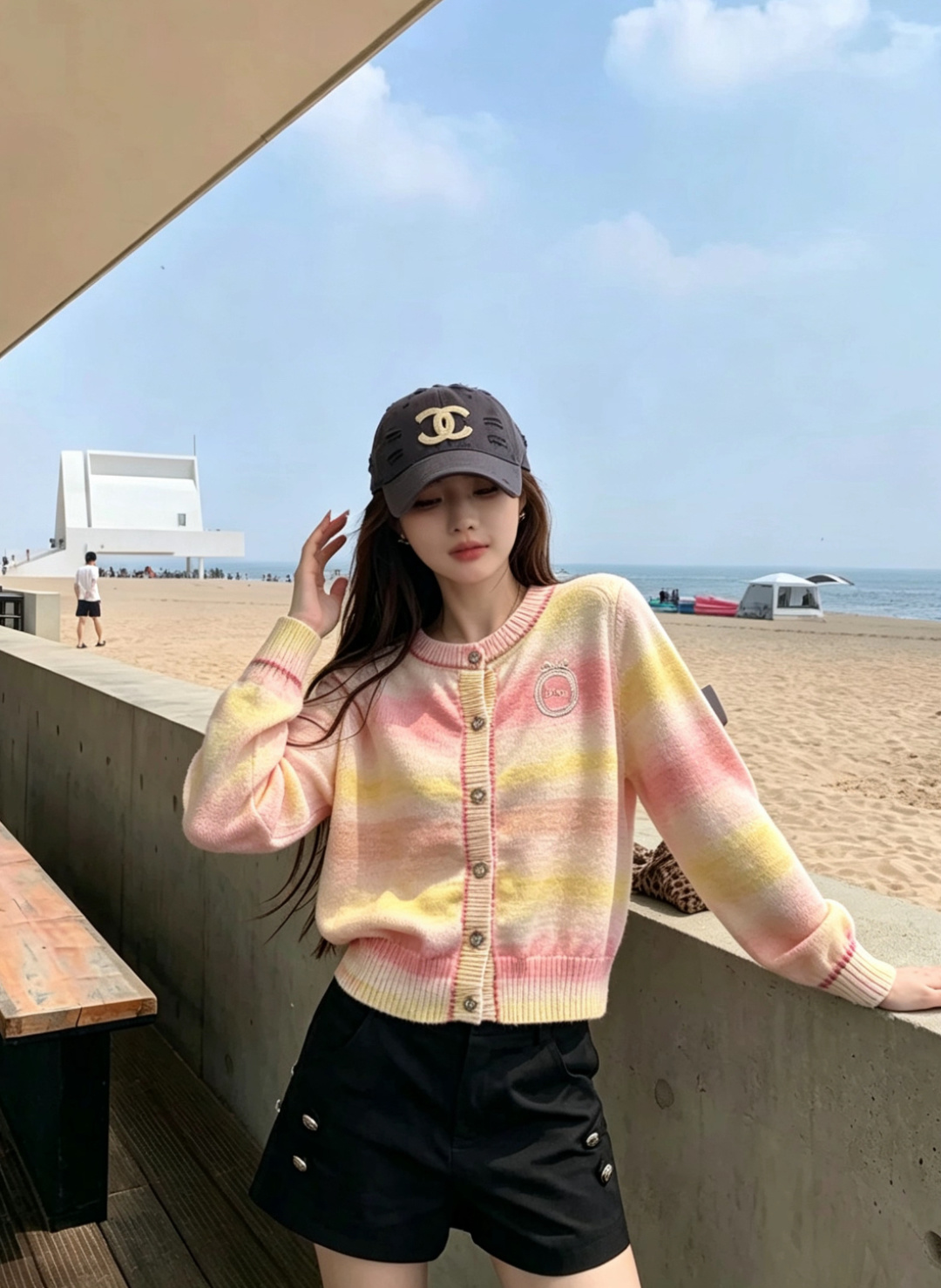 [TOP] Christian Dior Knit Cardigan - Khaki - 711 Luxury