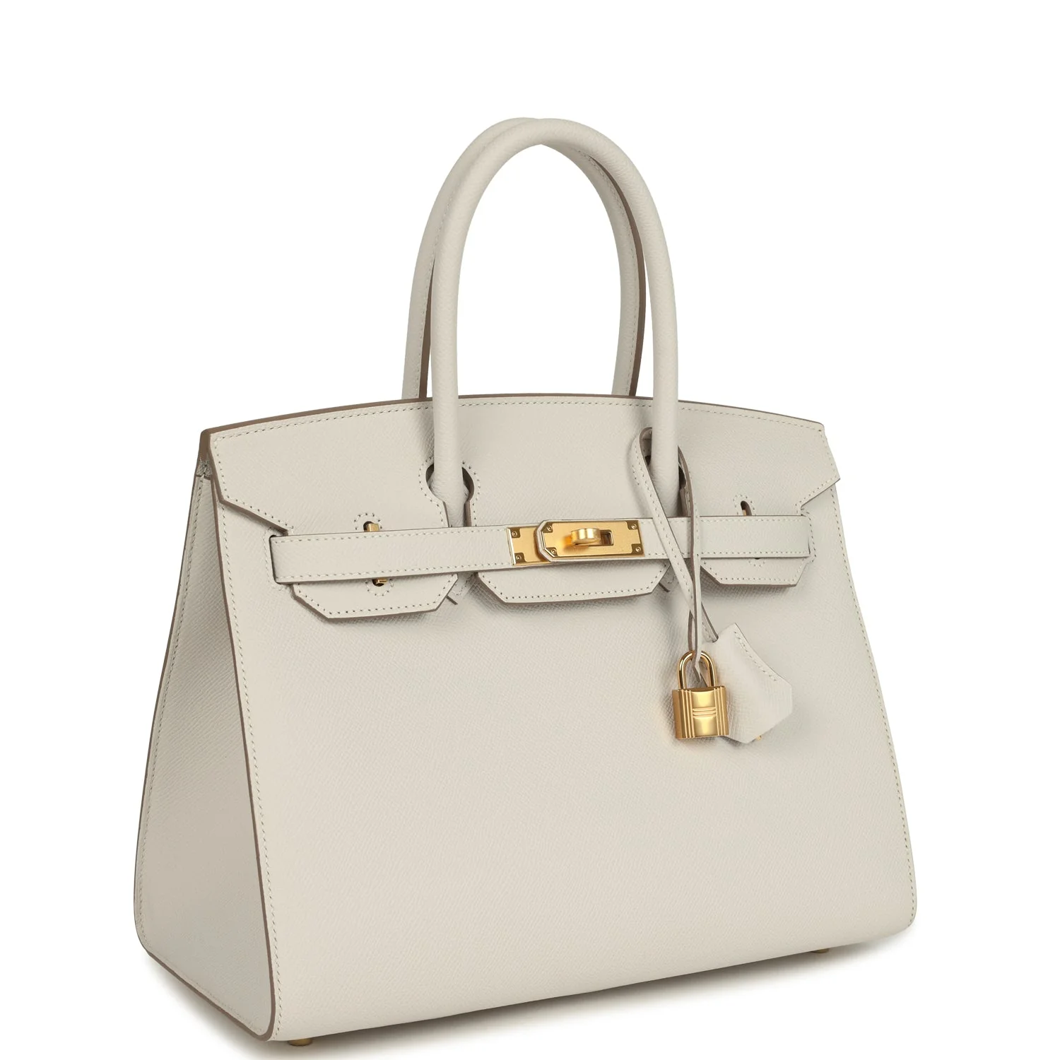 Hermes Birkin SellierGris Pale Epsom Gold Hardware