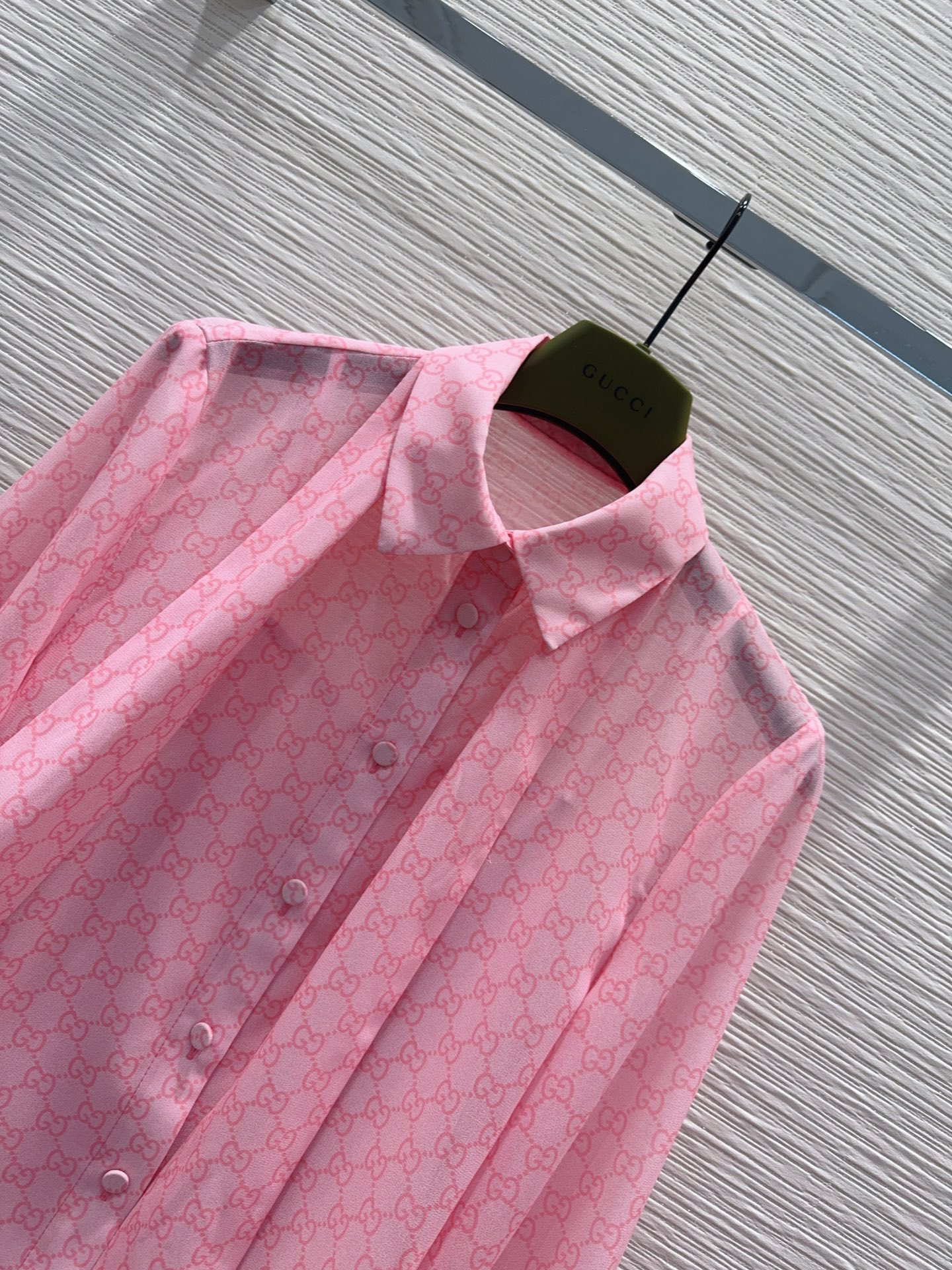 [TOP] GUCCI Shirt + Skirt Set - Pink