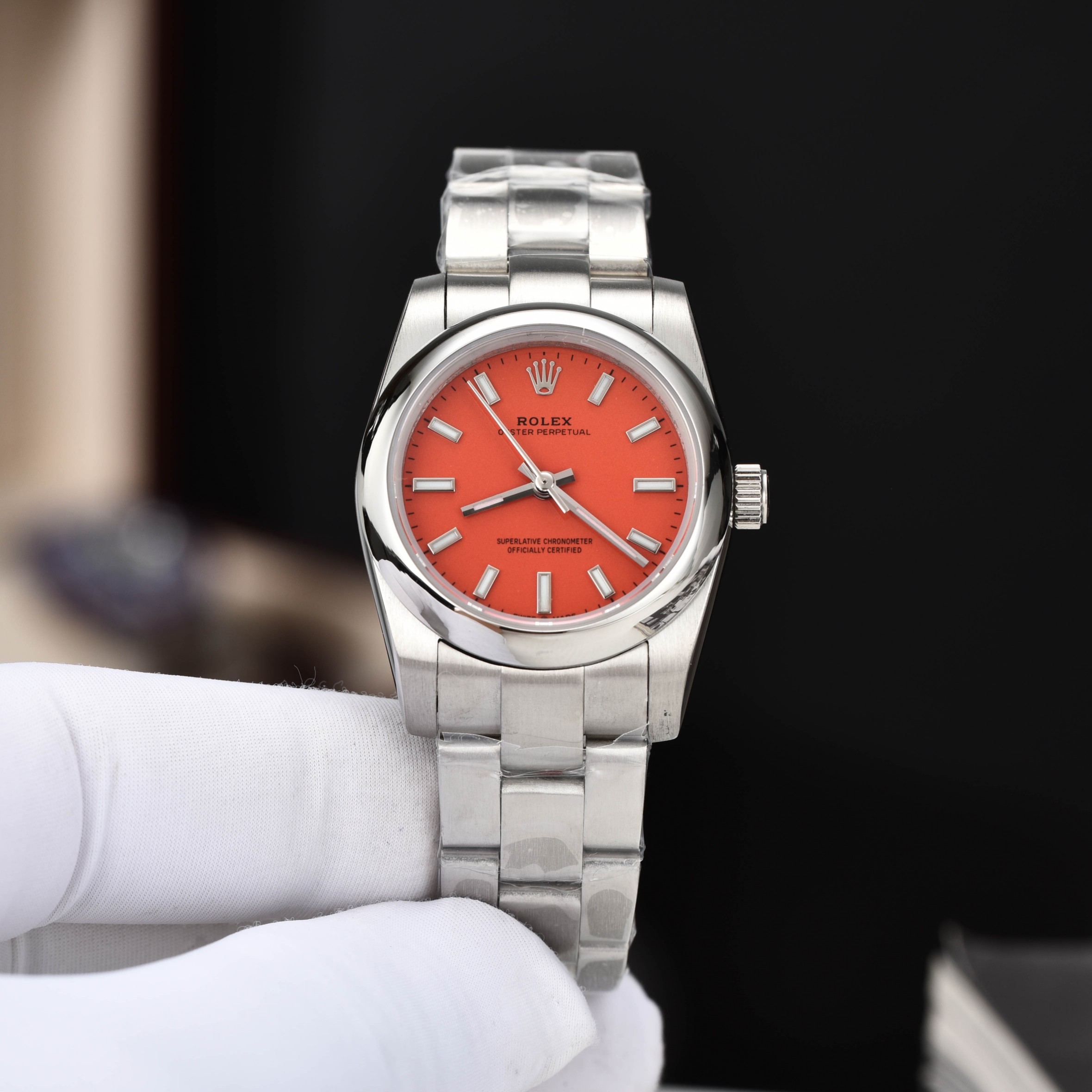 [TOP] ROLEX  Watch 31mm - Red
