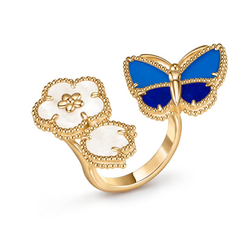 [TOP] Van Cleef & Arpels Lucky Spring Butterfly Between the Finger Ring - Gold