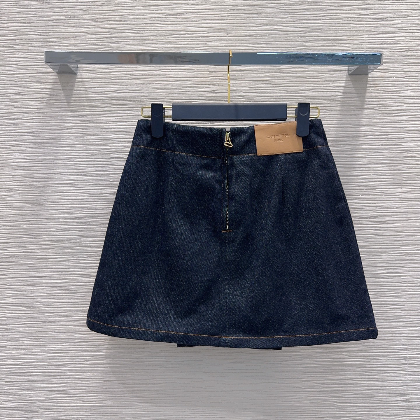 [TOP] Louis Vuitton LV Denim Skirt - Navy Blue