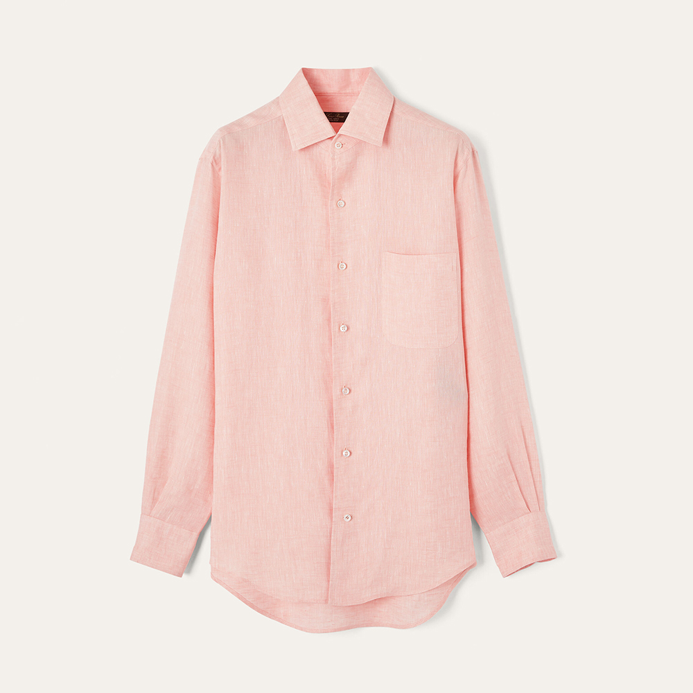 Loro Piana Peach Candle Linen André Shirt and Pants Smart Casual women's shirts Pants #384981