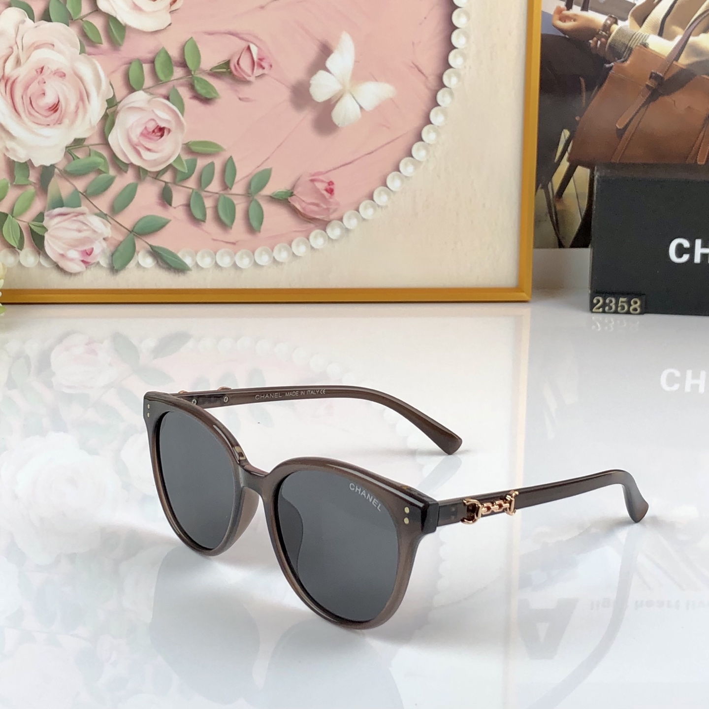 [TOP] CHANEL Sunglasses - Brown - 711 Luxury