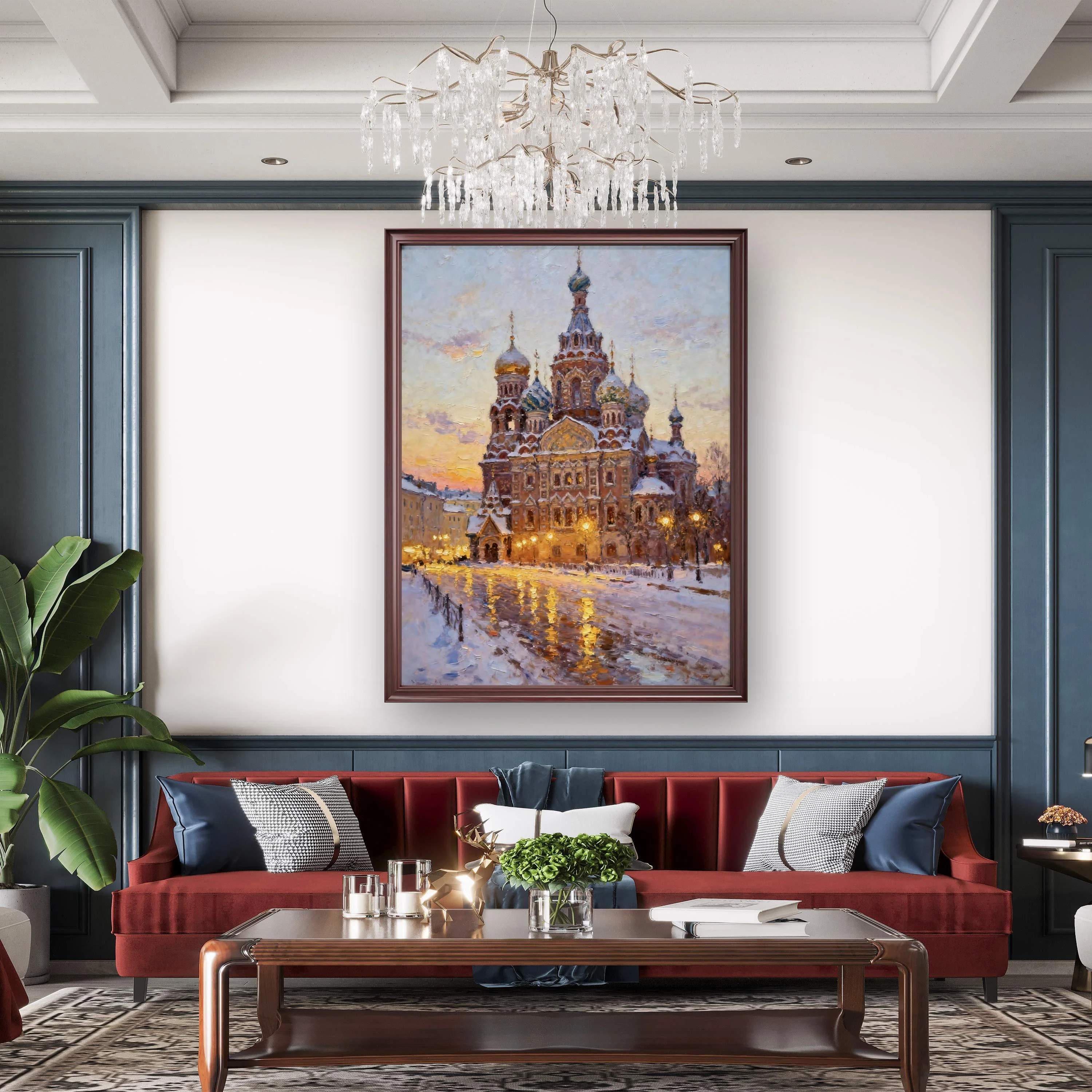 Castle with Dancing Snow