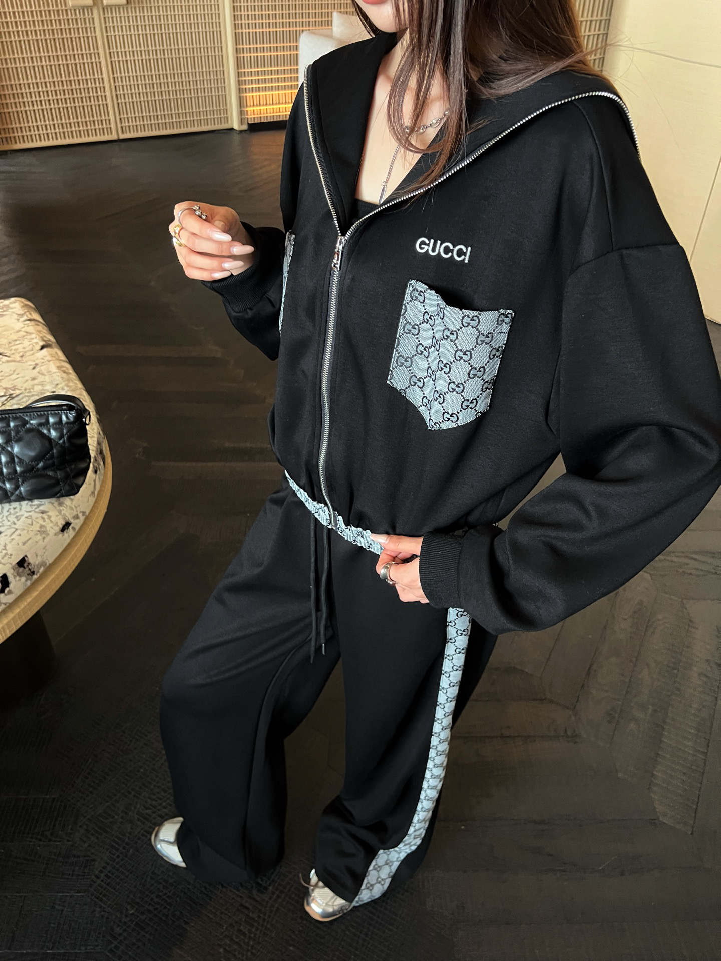 [TOP] GUCCI Tracksuit - Black