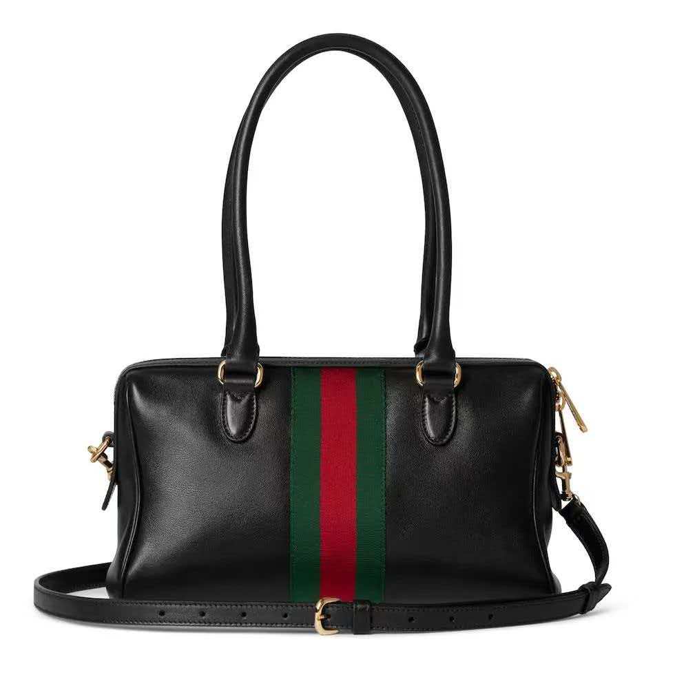 [TOP] GUCCI Borsetto Boston Bag 28x15x10cm - Black - 711 Luxury