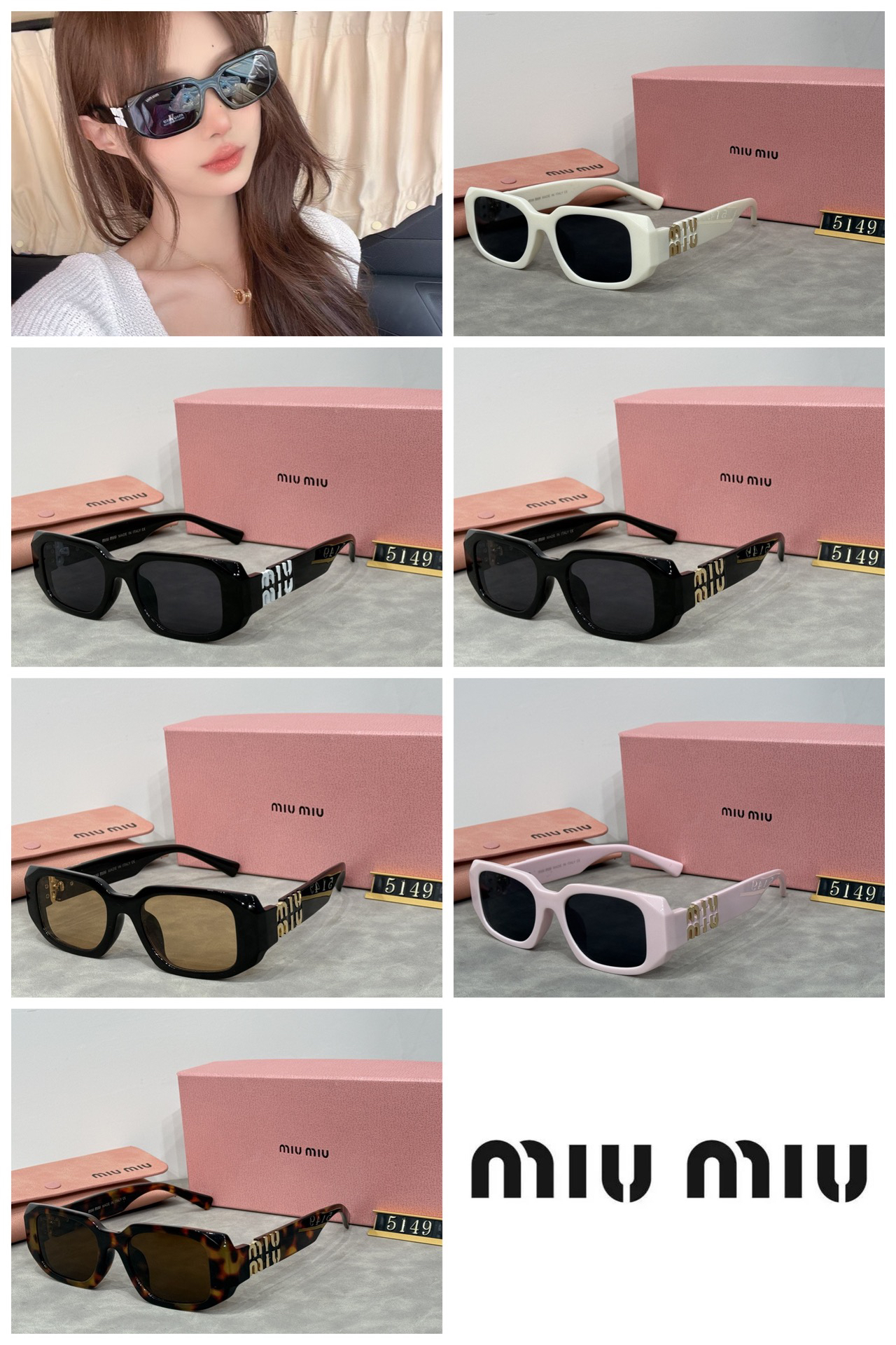 [TOP] Miu Miu Sunglasses - 6 Colors - 711 Luxury