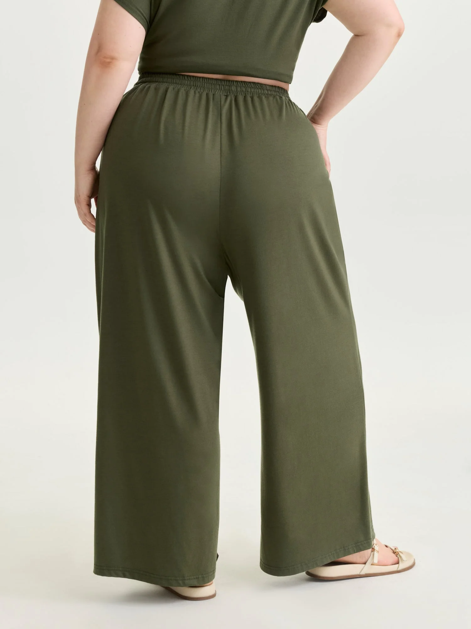 Supersoft Drawstring Waist Straight Leg Pants