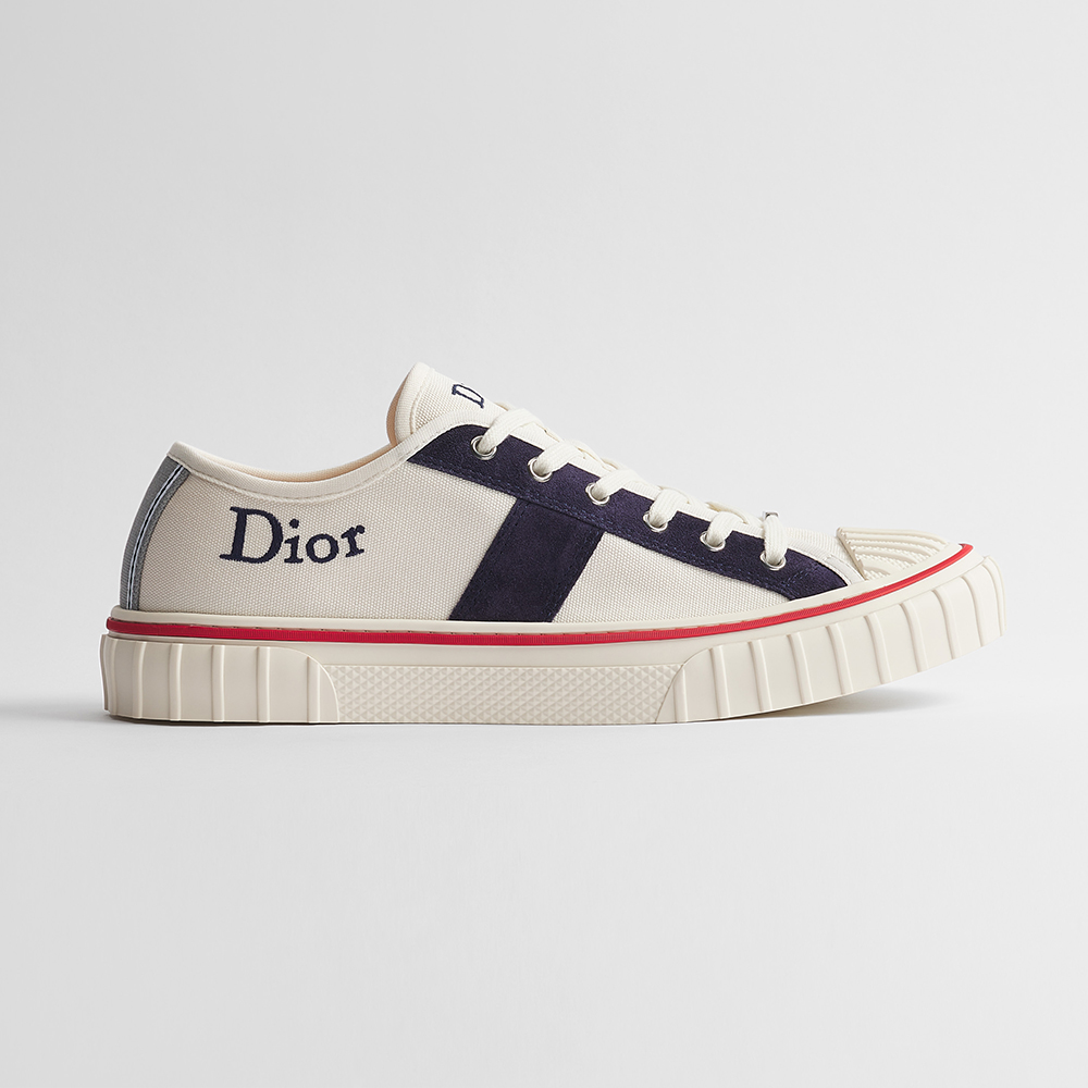 Dior black Shoes DIOR Dior Hooper Low-Top Sneaker Beige and Blue Dior Oblique Jacquard and Black Suede Calfskin #393809 | Nig
