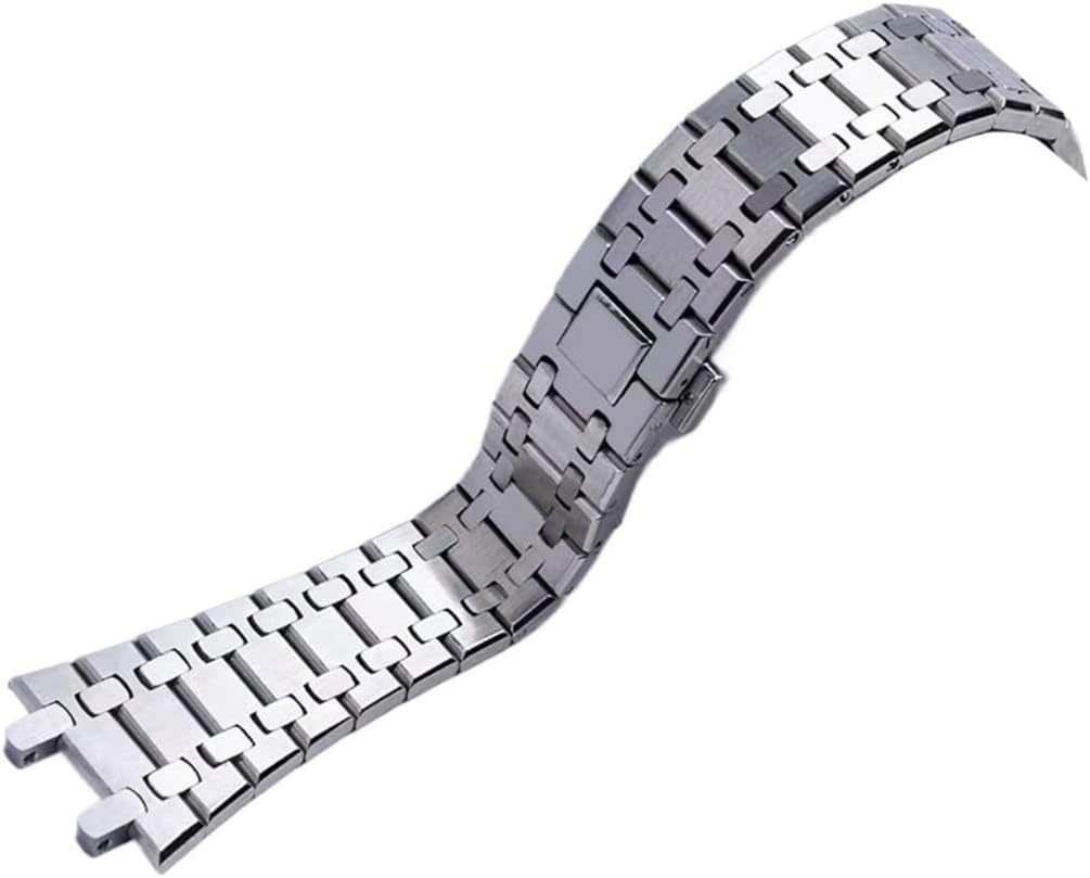 conpocen Stainless Steel Watch Straps For Audemars Piguet Royal Oak Series 15703 26470, 15400 15500 26MM Bracelet For AP