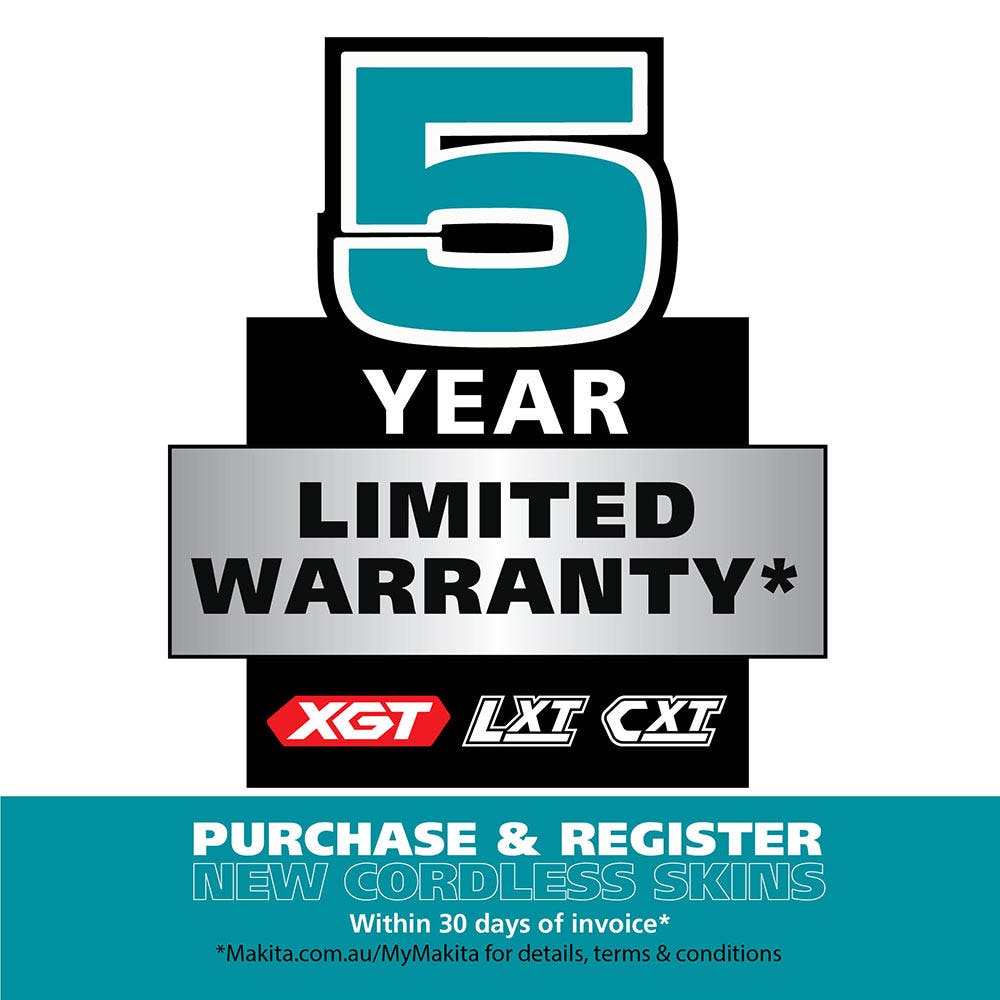 MAKITA 36V Brushless 2 x 5.0Ah Multi-Function Powerhead & Hedge Trimmer Kit DUX60PHPT2