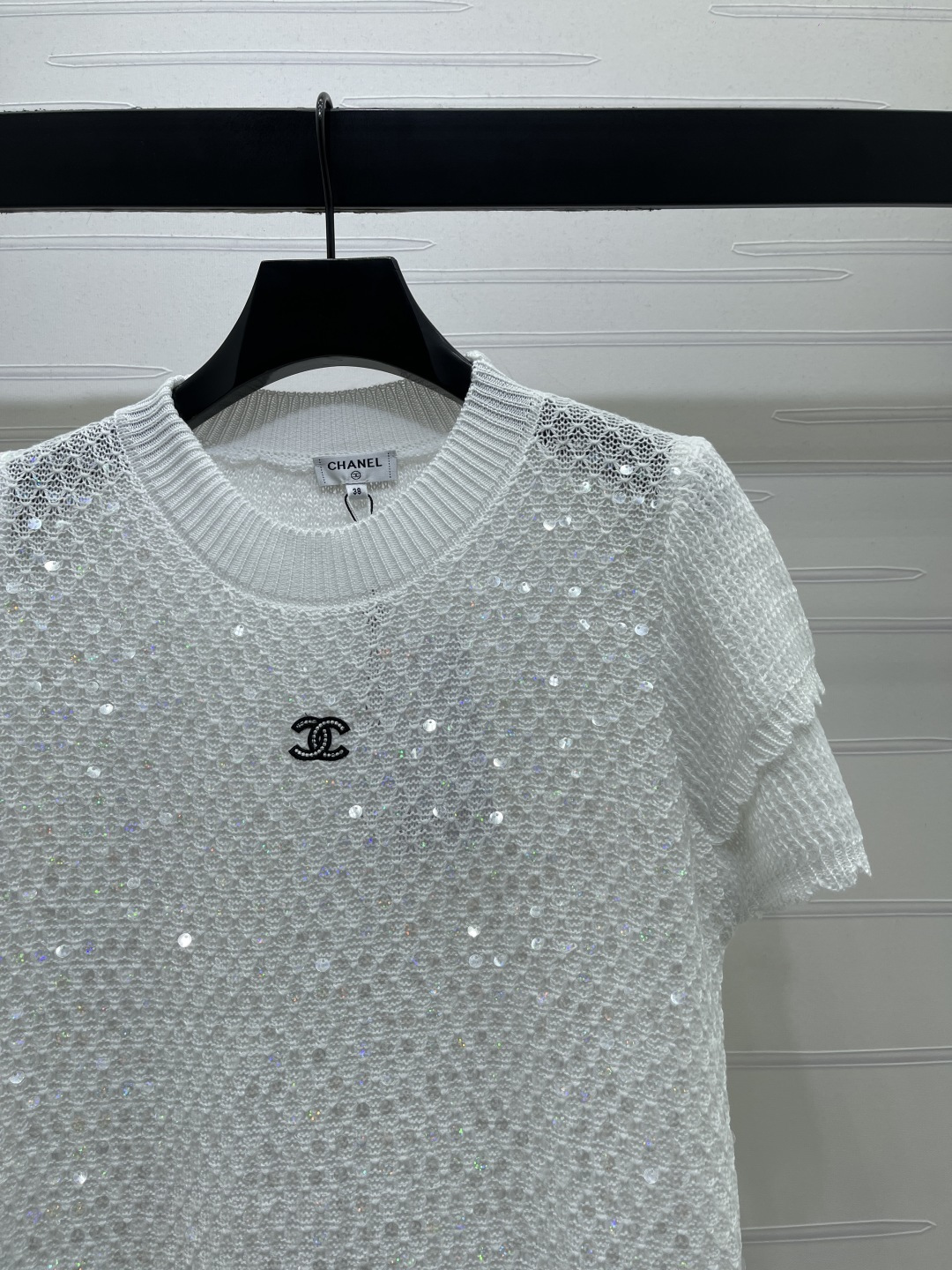 [TOP] CHANEL Knit Top - White - 711 Luxury