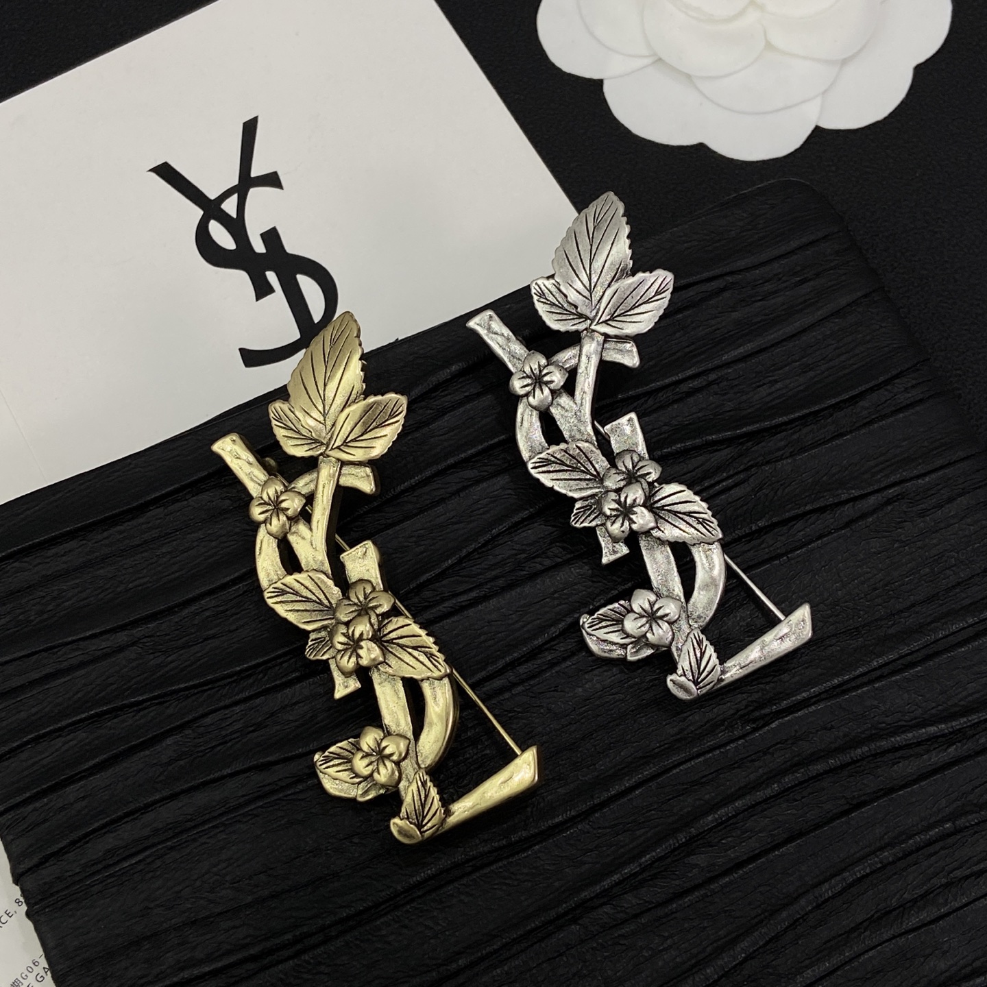 [TOP] Yves Saint Laurent YSL Brooch - 2 Color - 711 Luxury