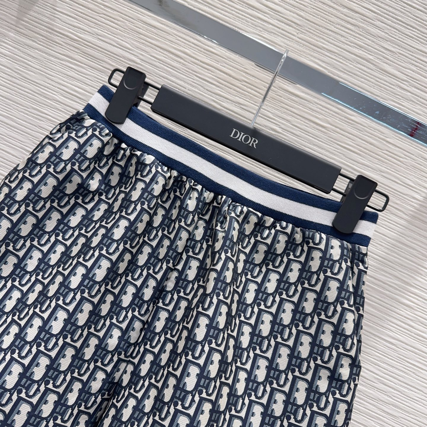 [TOP] Christian Dior Printed T-shirt + Shorts Set - White/Navy Blue