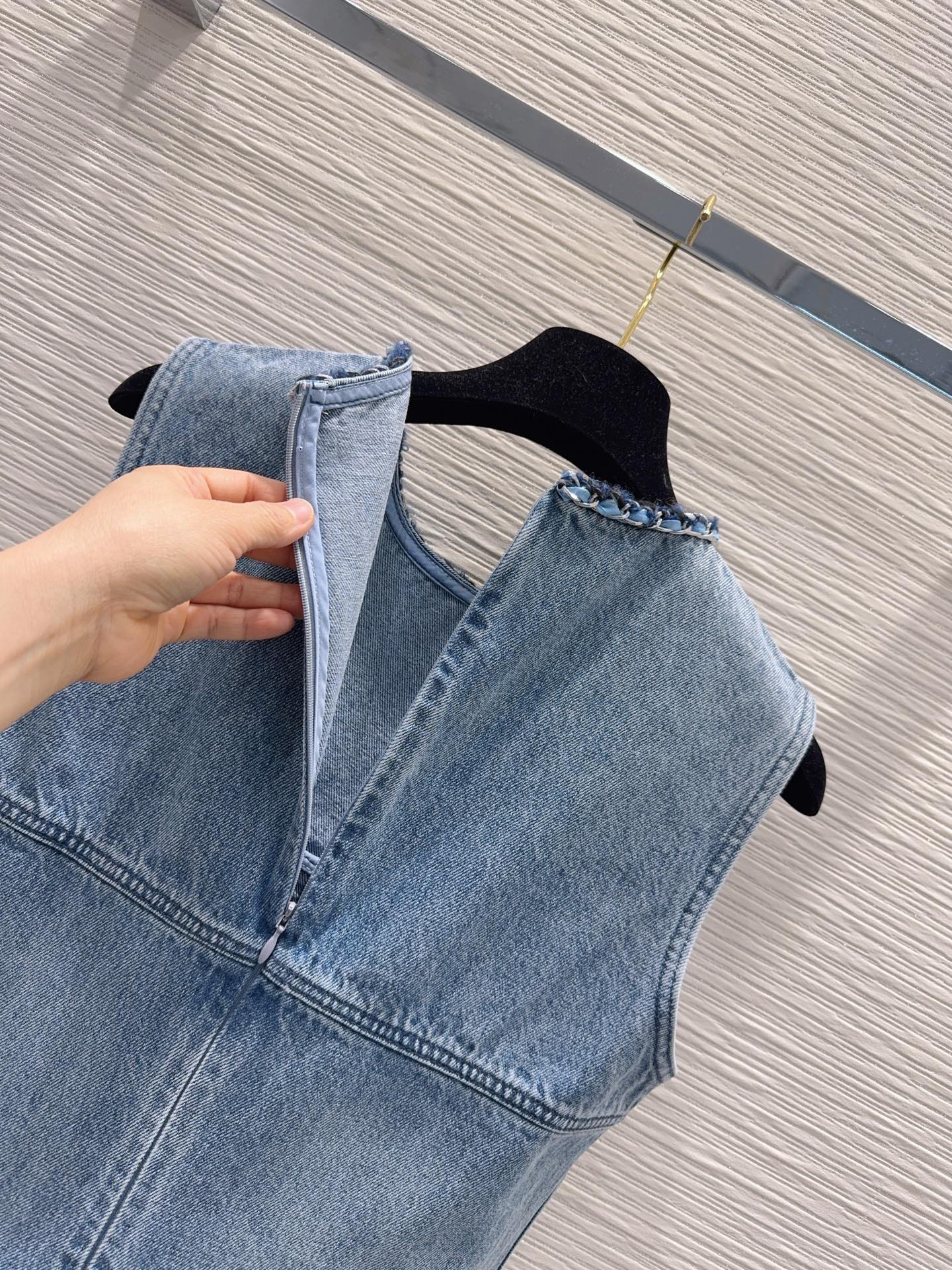 [TOP] CHANEL Denim Dress - Blue