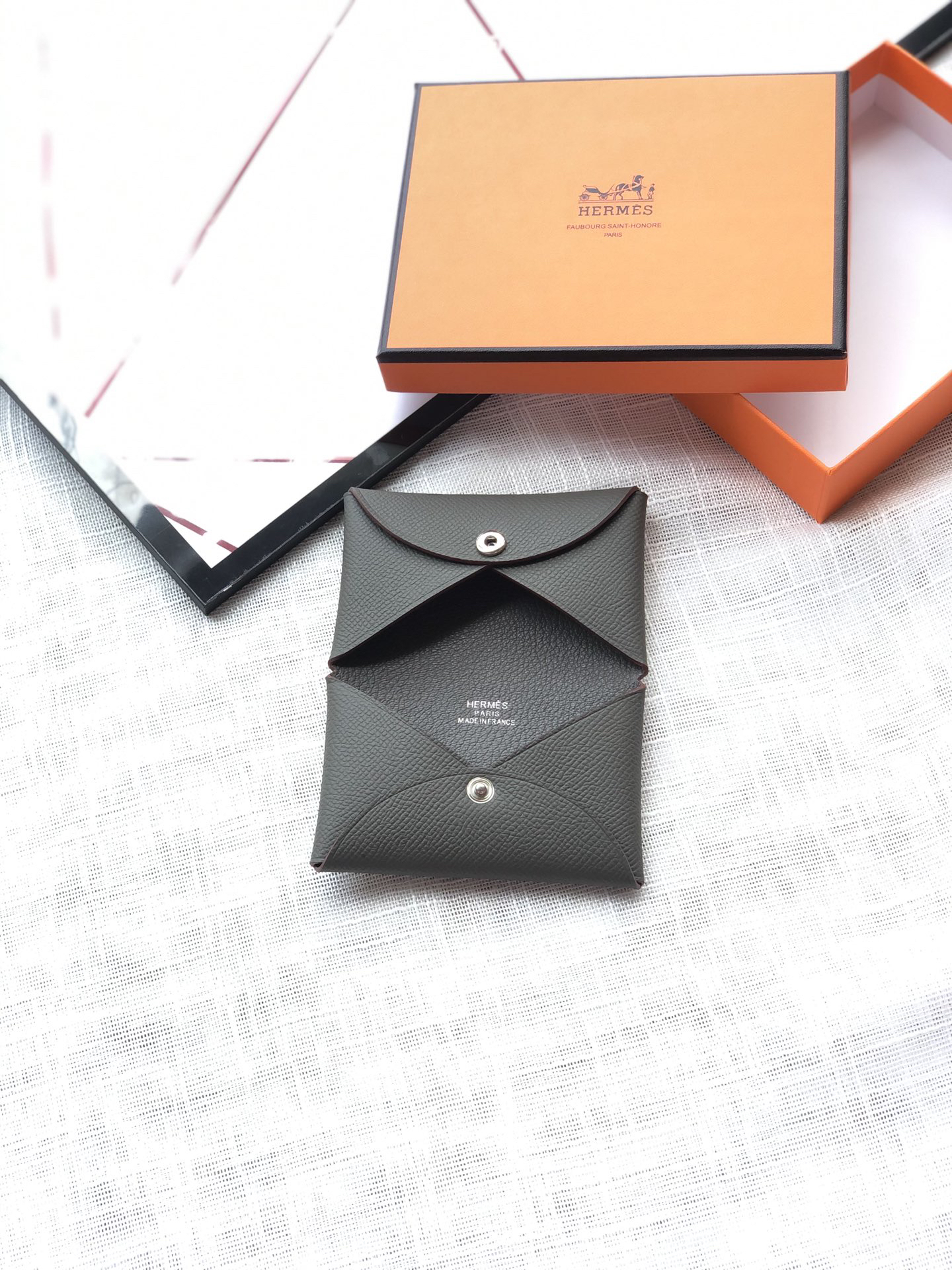 [TOP] HERMES Bastia Mini Card Holder 10.5cm - 3 Colors