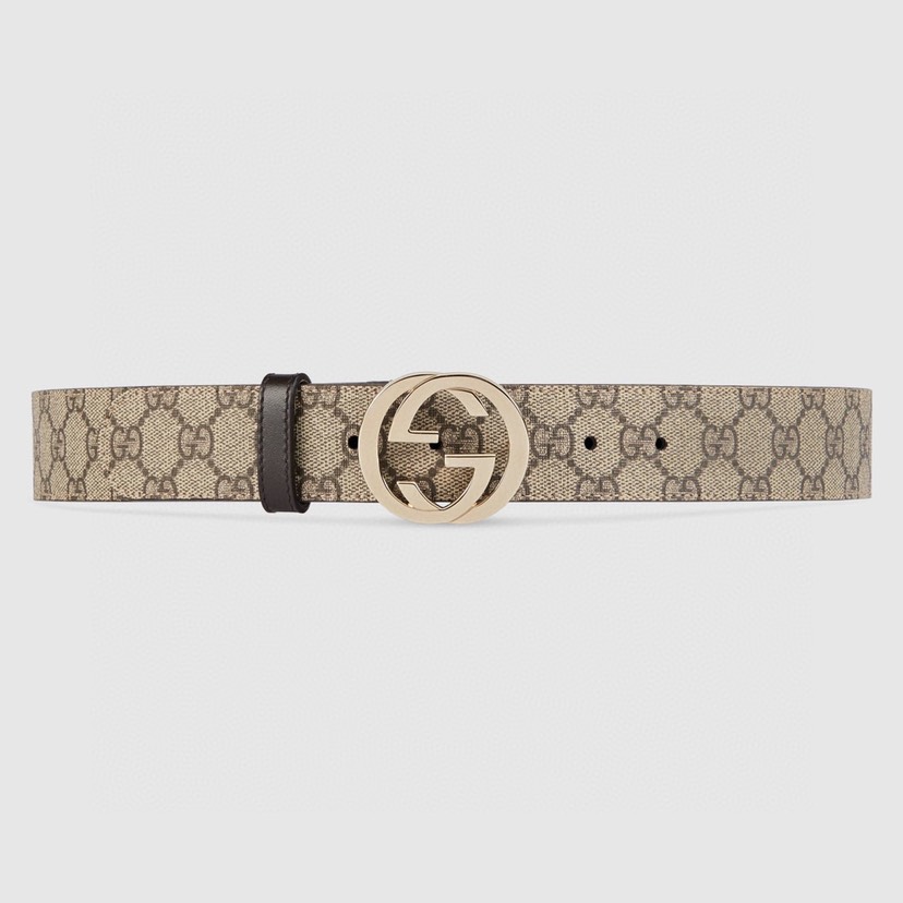 [TOP] GUCCI Belt 3.7cm - Khaki - 711 Luxury