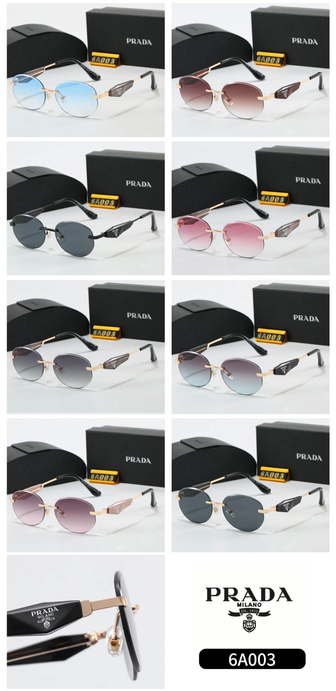 [TOP] PRADA Sunglasses - 8 Colors - 711 Luxury
