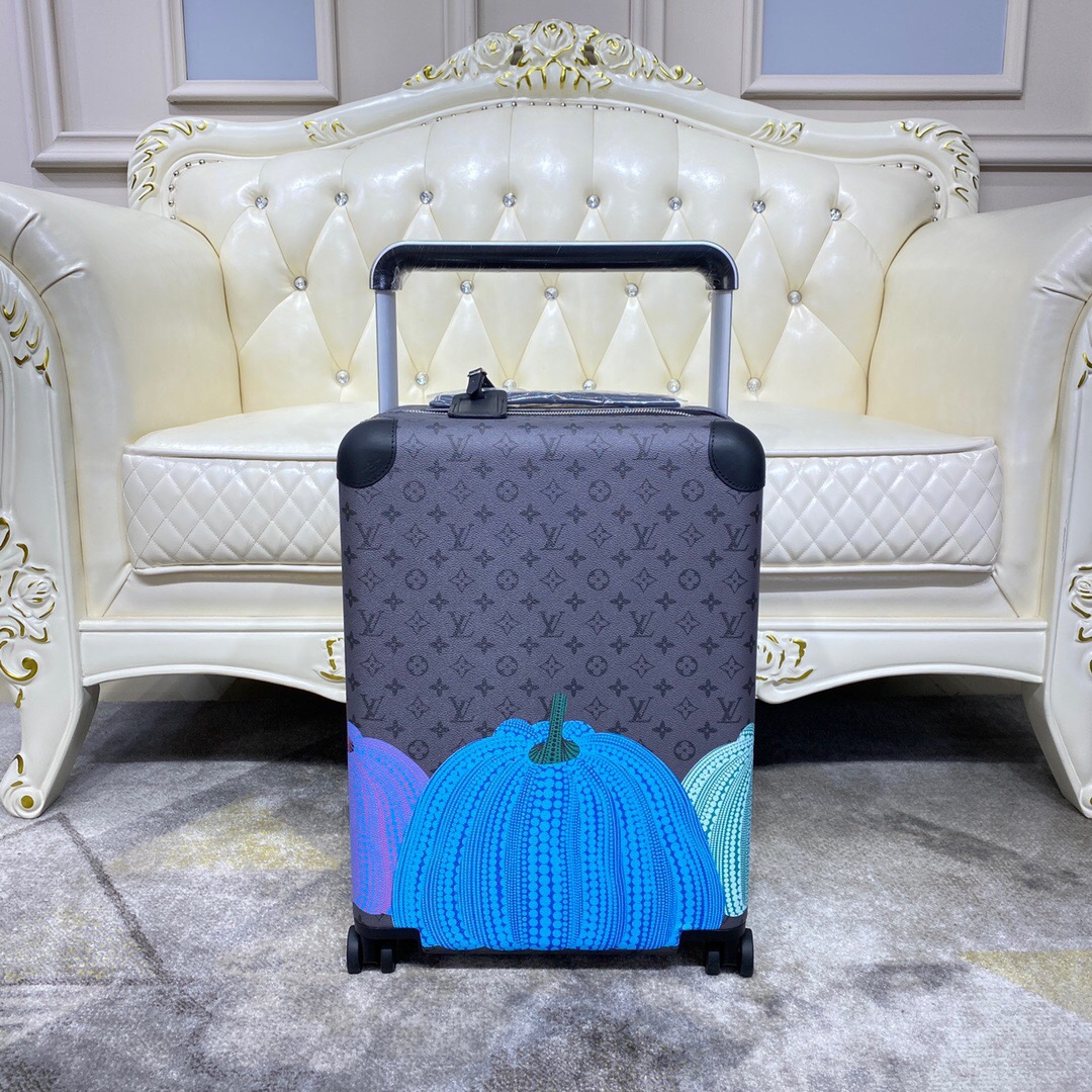 [TOP] Louis Vuitton LV Rolling Luggage Horizon 38.0 x 55.0 x 21.0 cm - Blue and Red - 711 Luxury