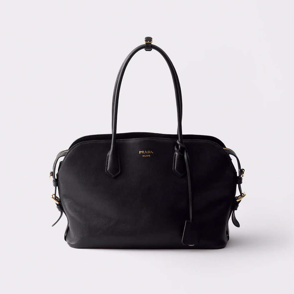 PRADA Large Leather Tote Bag #384297
