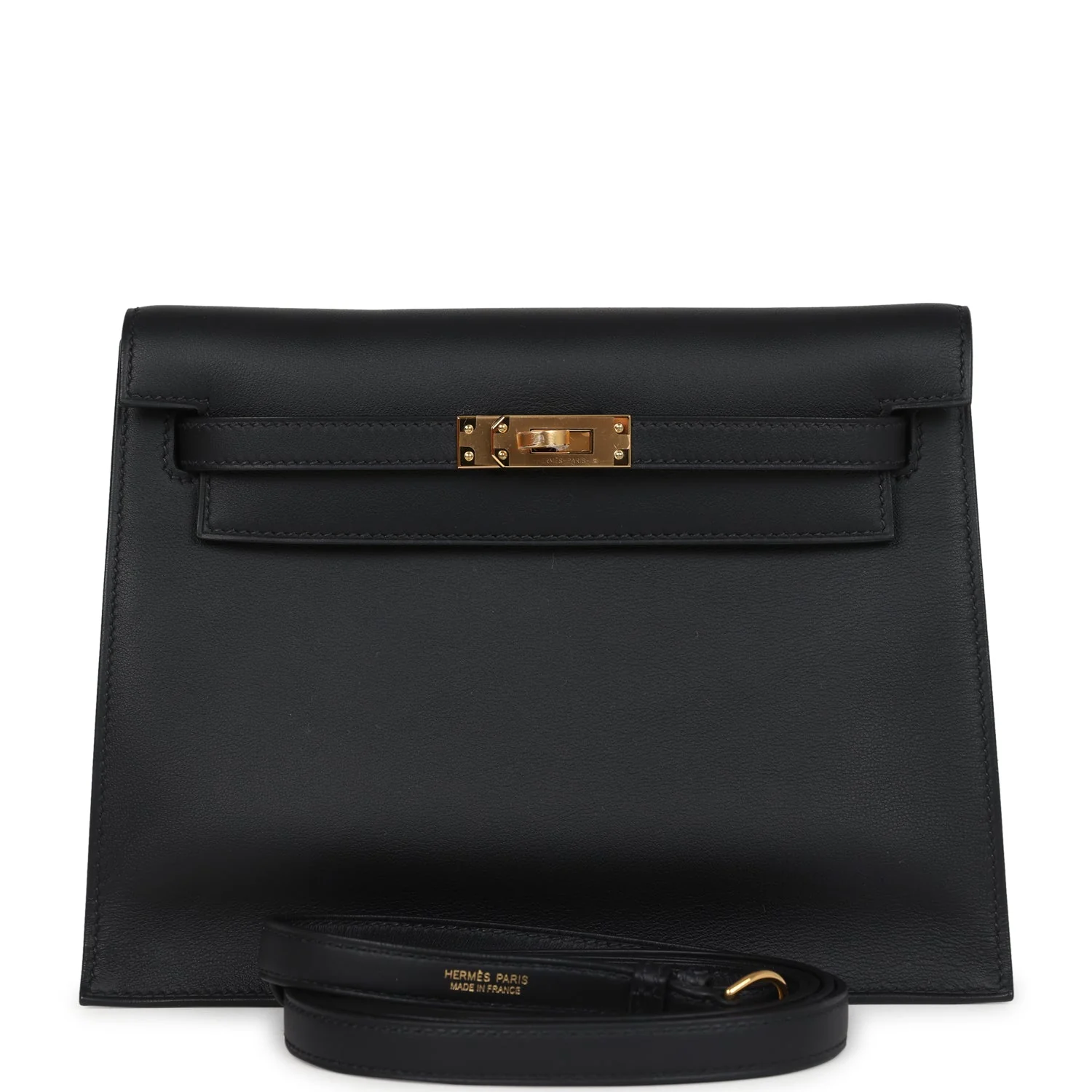 Hermes Kelly Danse Black Swift Gold Hardware