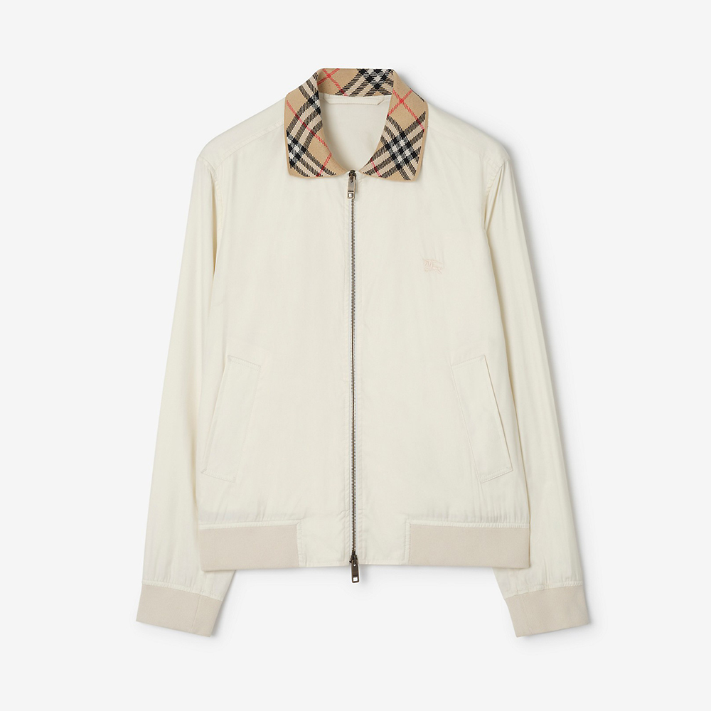 Burberry navy Clothing Burberry Gabardine Glenfields Harrington Jacket in Navy Men Cotton #394155 View 2 | Nigo Office