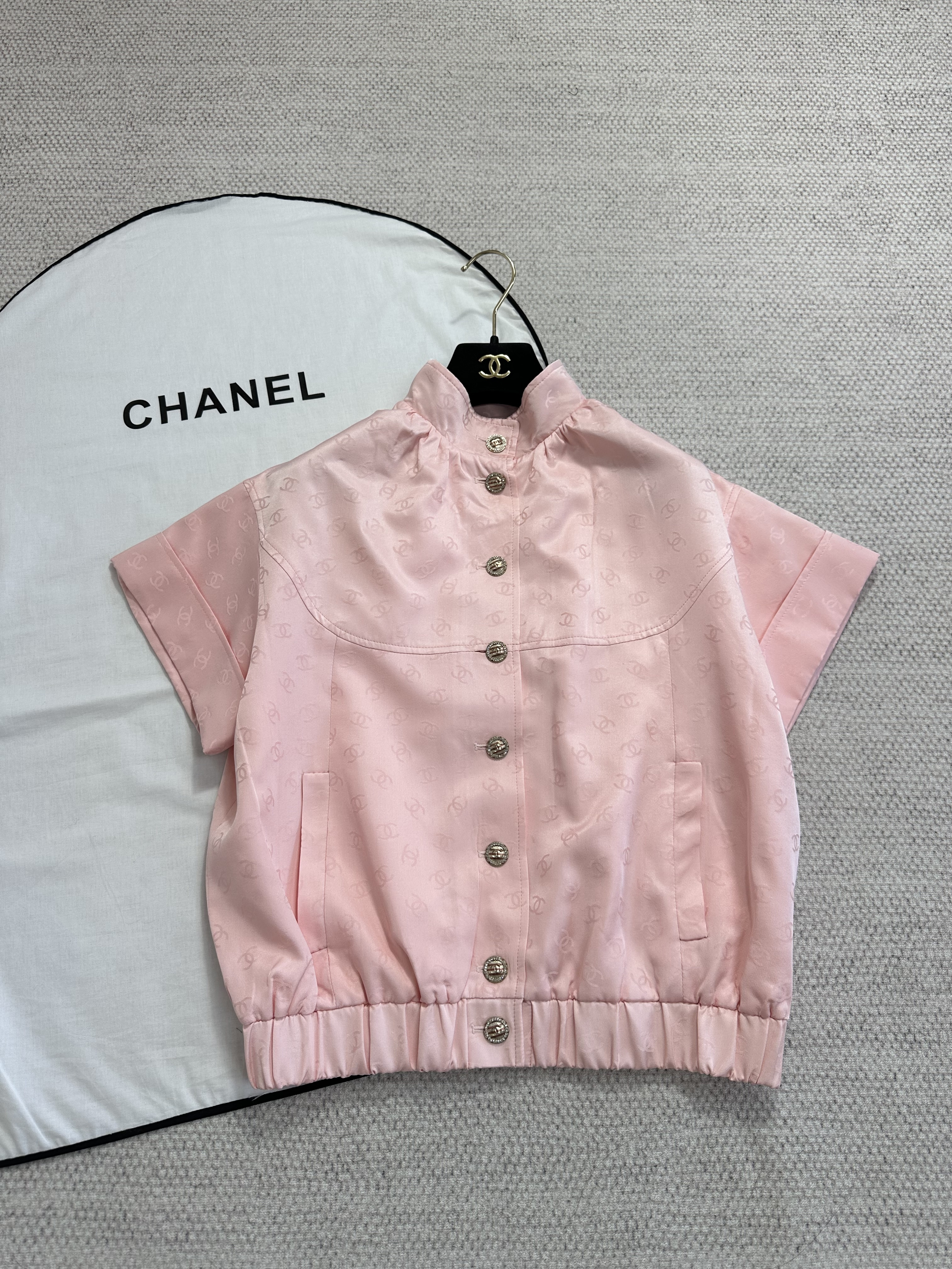 NIGO Chanel Blouson Silk Taffeta Light Pink #nigo377566