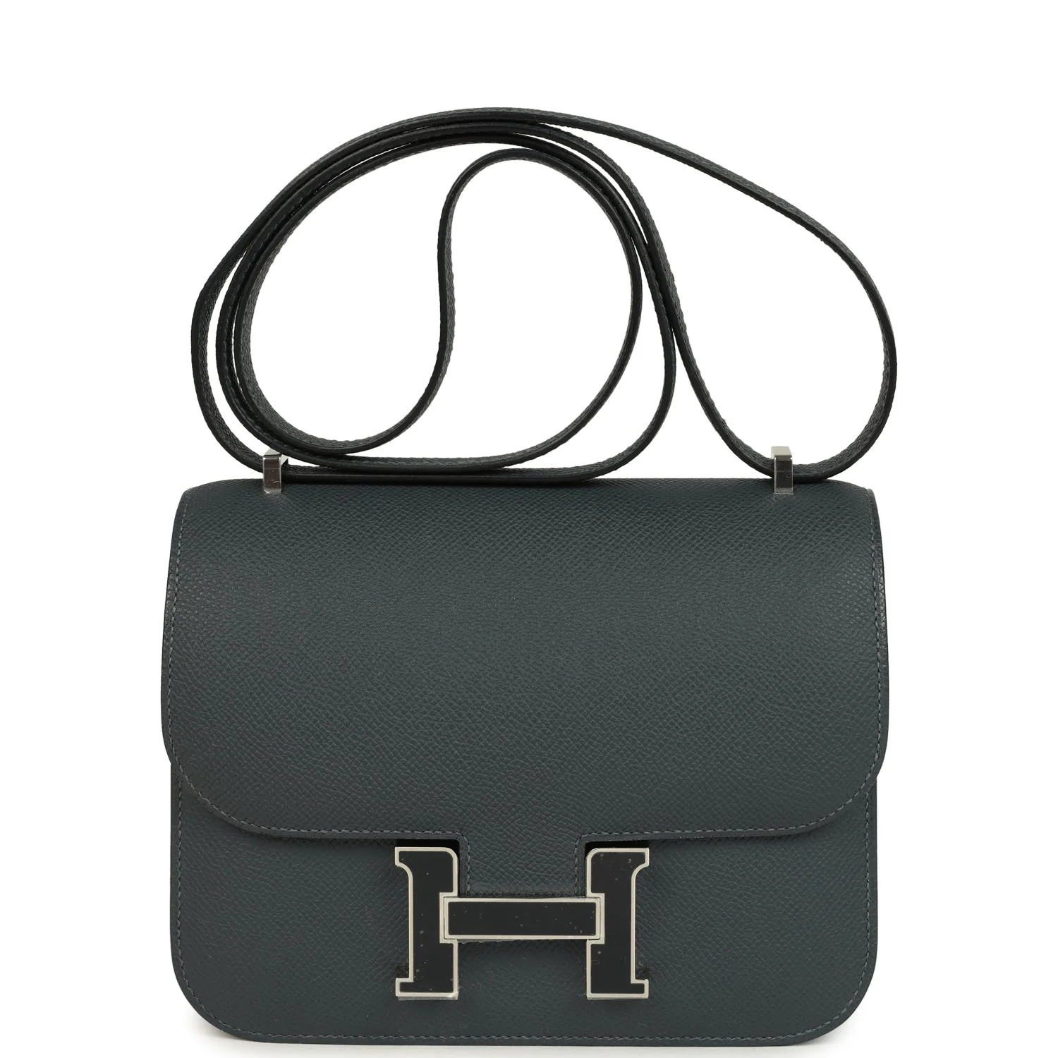 Hermes Constance Gris Misty Epsom Lacquered Palladium Hardware