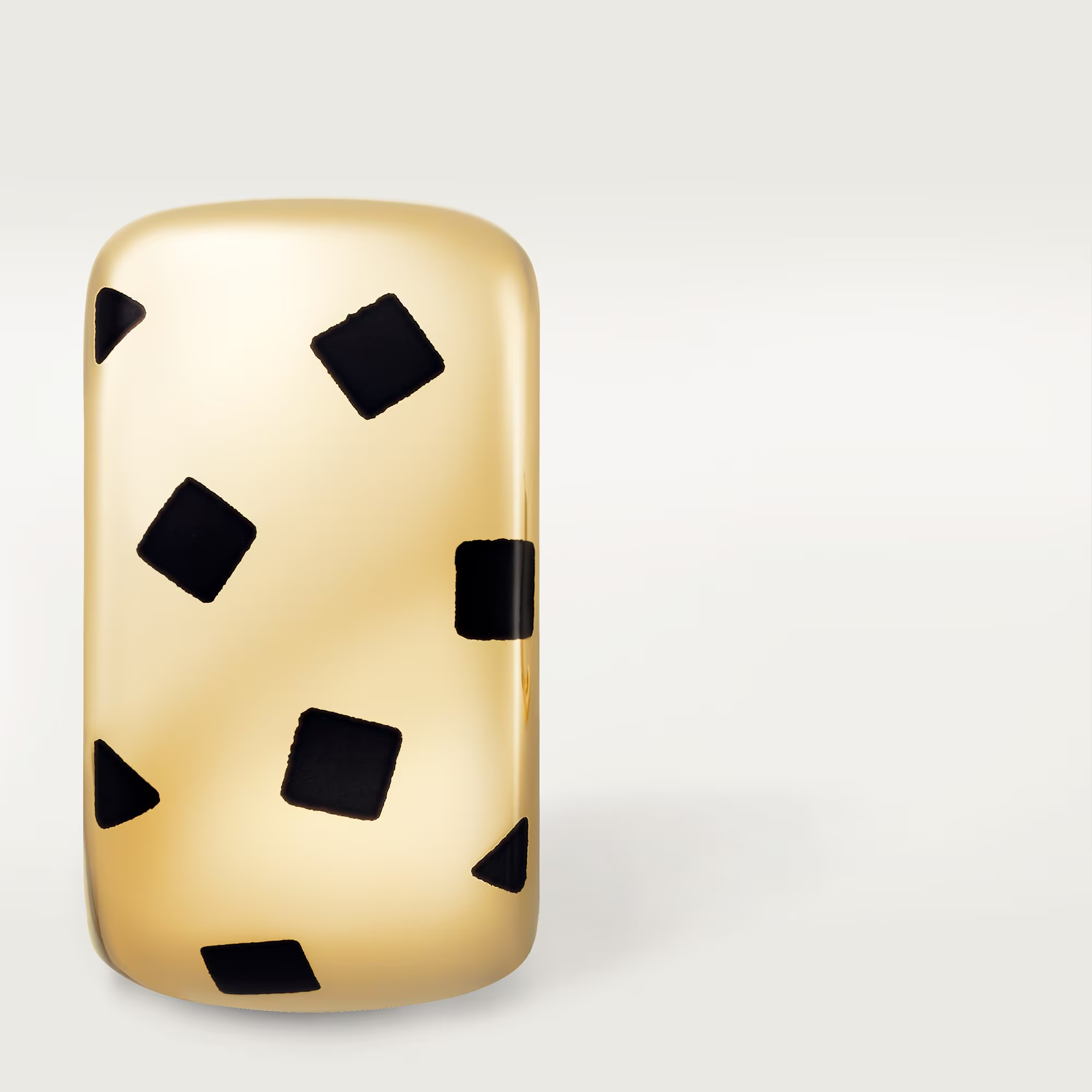 Carty Panther Motif Earrings, Yellow Gold