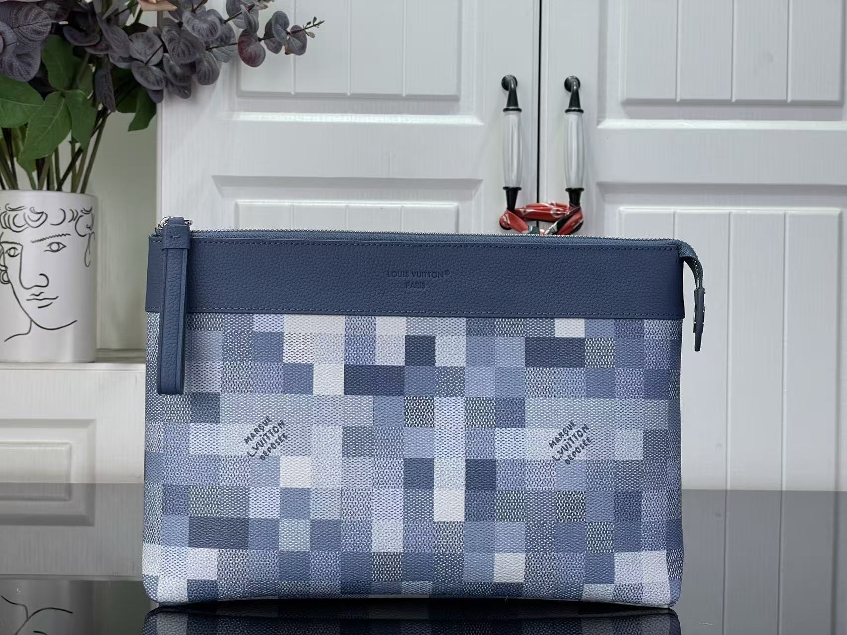 [TOP] Louis Vuitton LV Handbag 30 x 21 x 7.5 cm - Blue - 711 Luxury