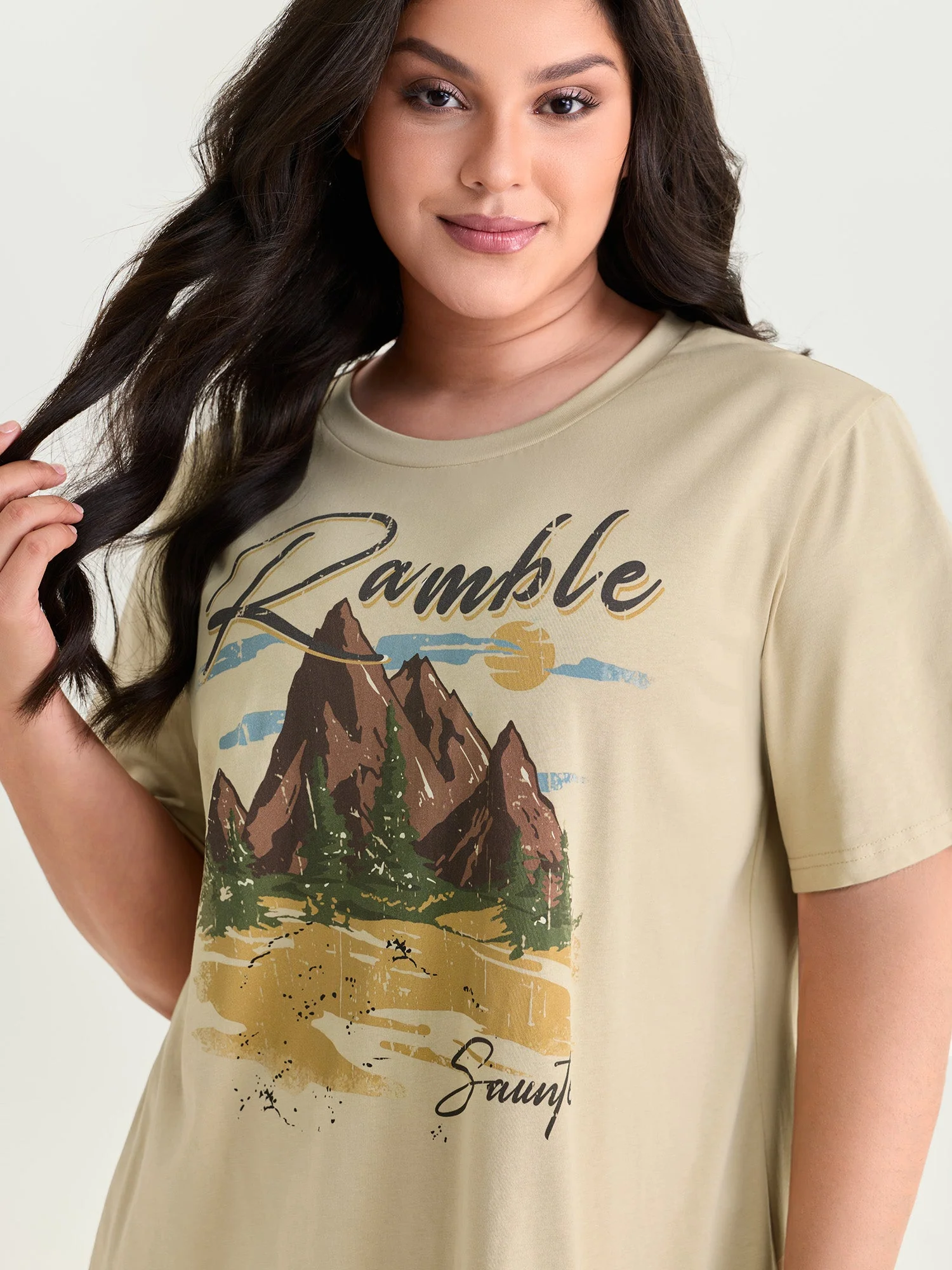 Cotton Vacation-Ready Print T-Shirt