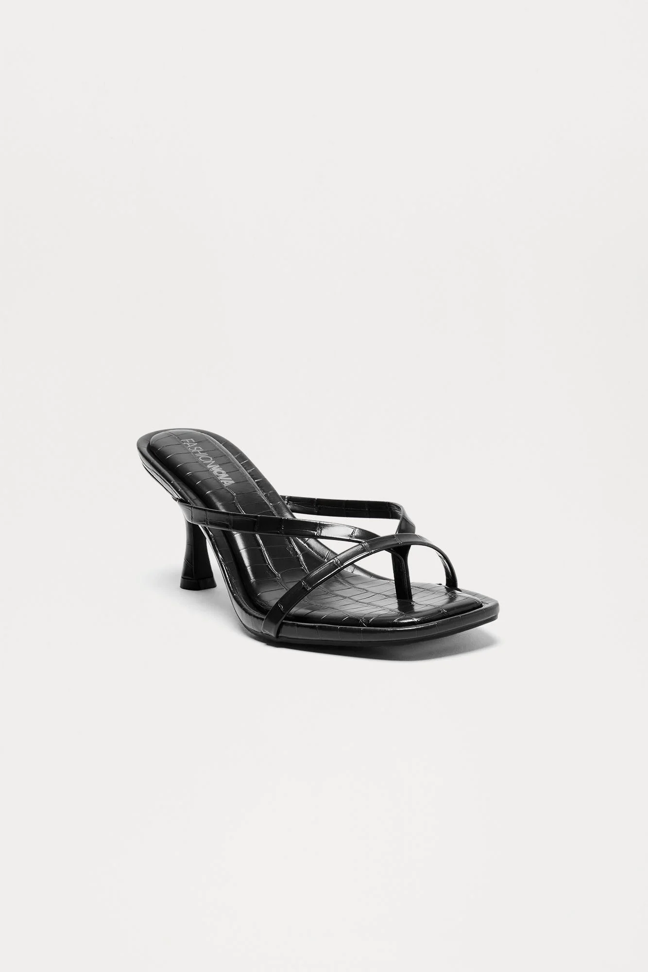 Panama Thong Mules - Black/Black