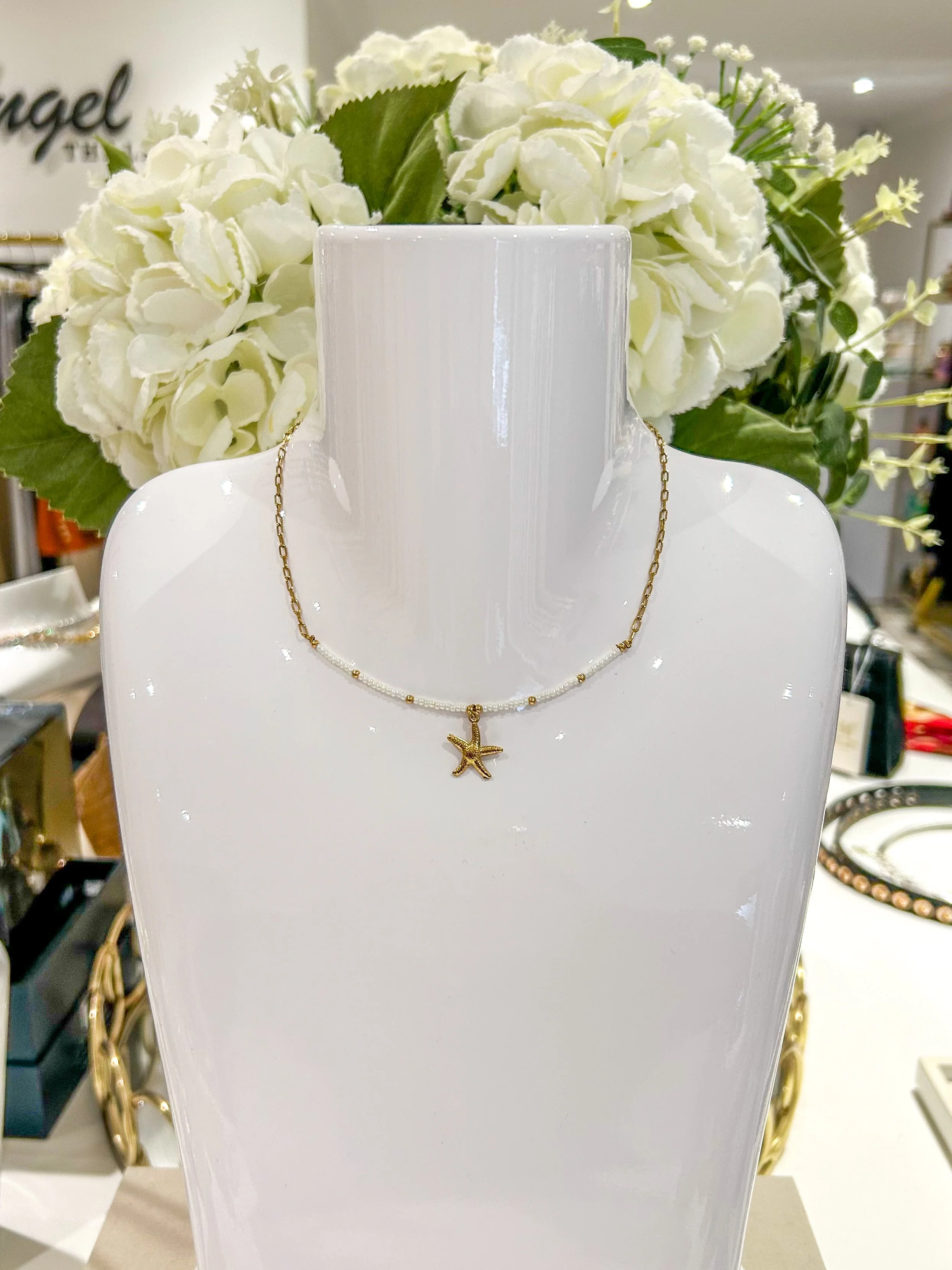 Gold Beaded Necklaces (12 Styles)