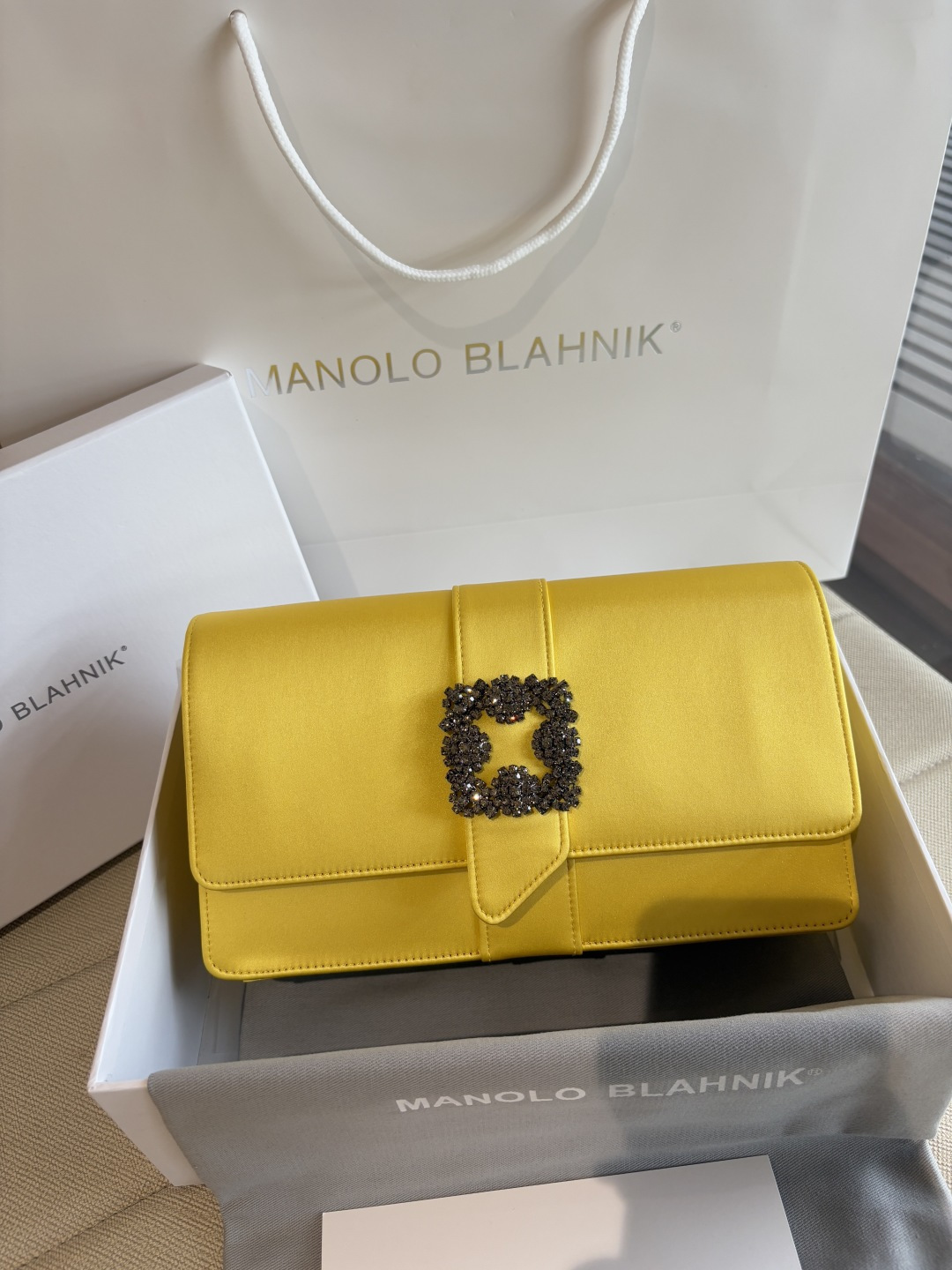 [TOP] MANOLO BLAHNIK Bag 12x24x6cm - Yellow - 711 Luxury