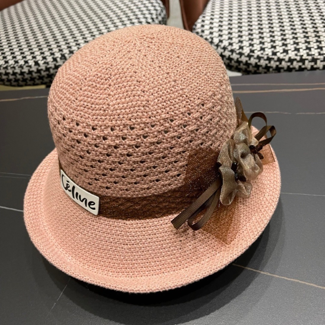 [TOP] CELINE Bucket Hat - Pink - 711 Luxury