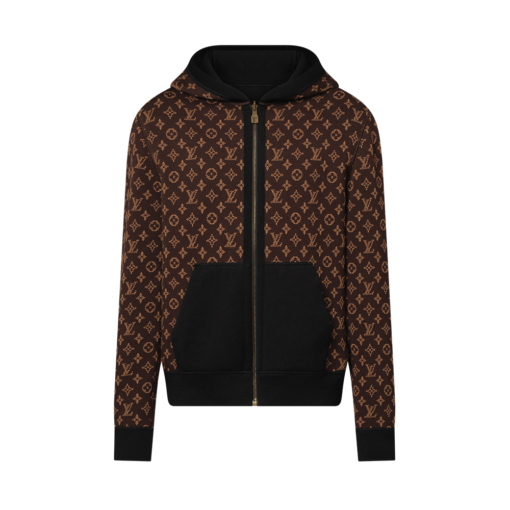 LOUIS VUITTON Monogram Reversible Double Face Hooded Blouson 1AJBXH #389574