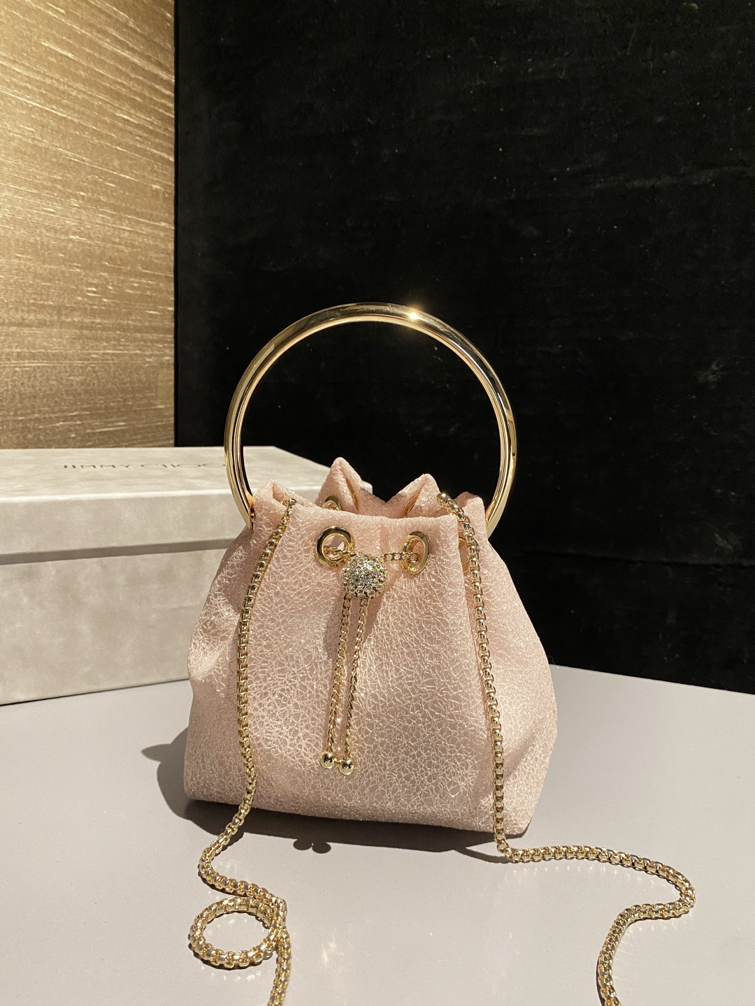 [TOP] JIMMY CHOO Bon Bon Bag 16x15x9.5cm - Pink - 711 Luxury