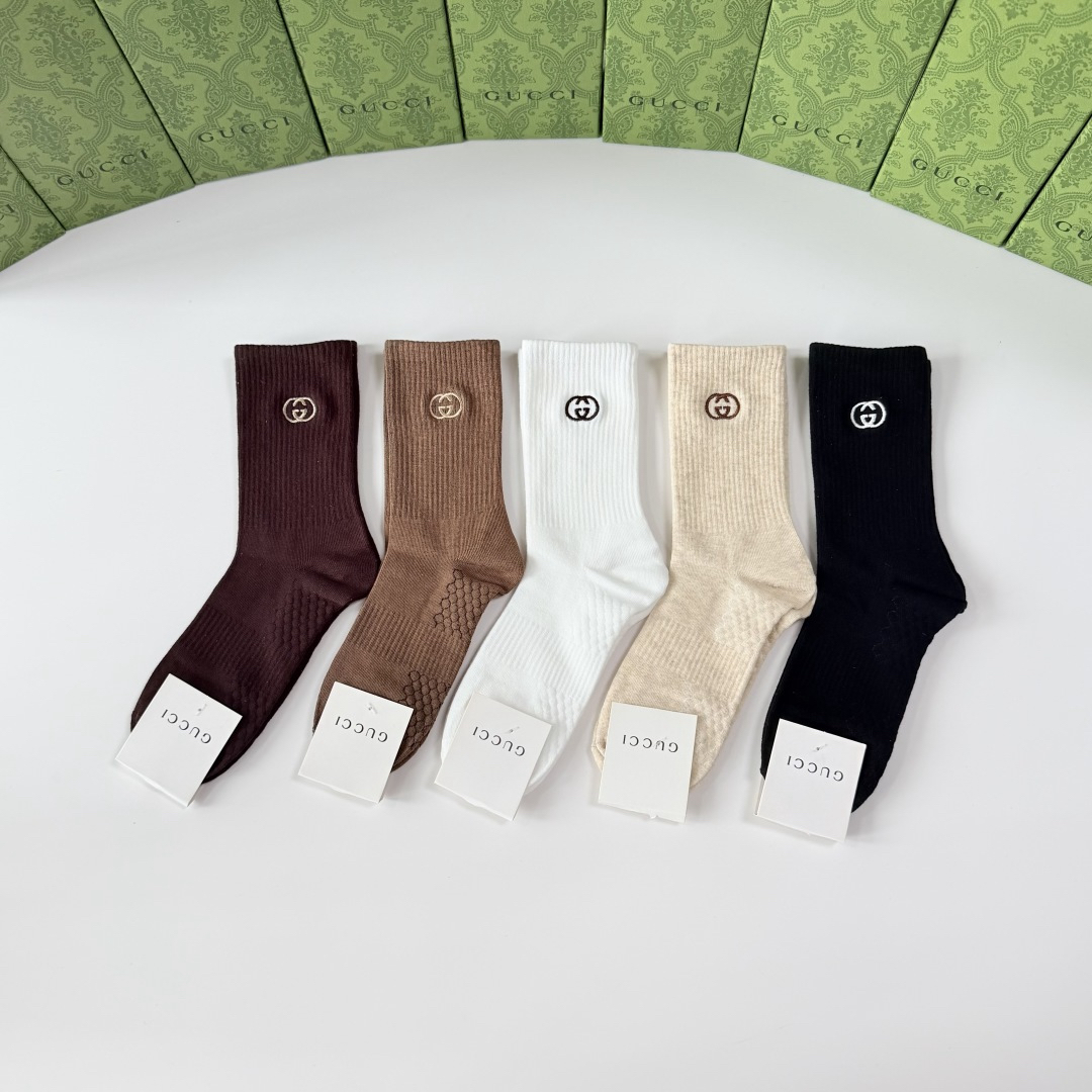 [TOP] GUCCI Socks - 5 Pieces as a Set - 711 Luxury