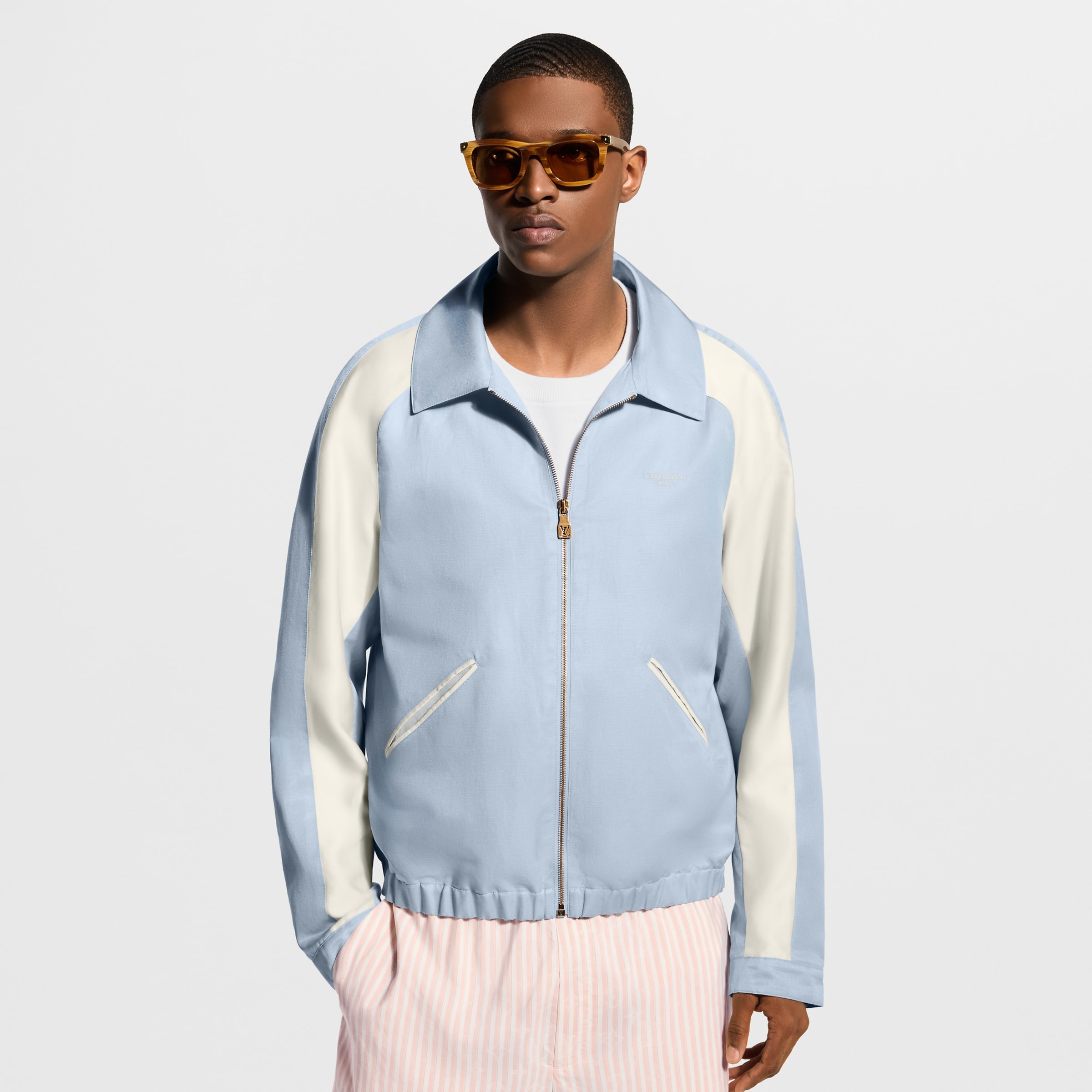 LOUIS VUITTON Silk Mix Souvenir Jacket #388593