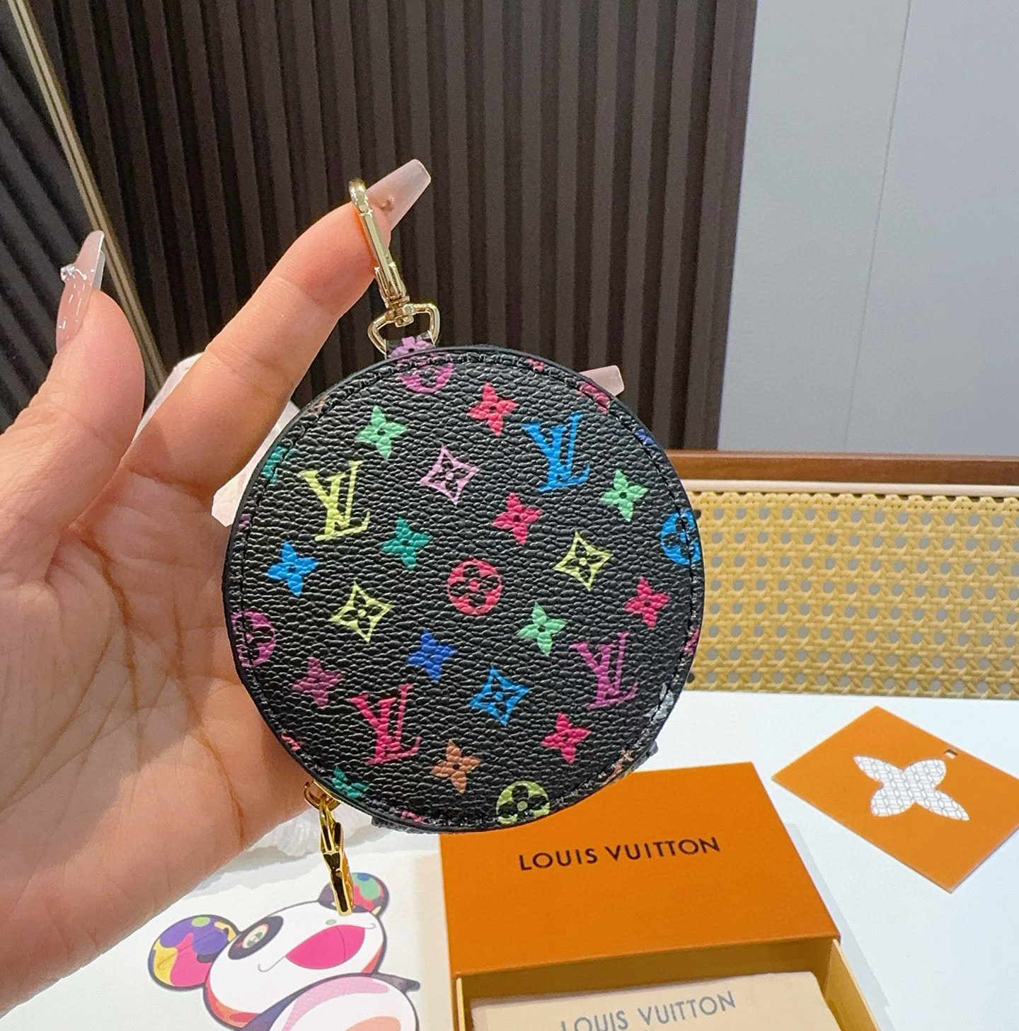 [TOP] Louis Vuitton LV Coin Bag Keychain - Brown - 711 Luxury