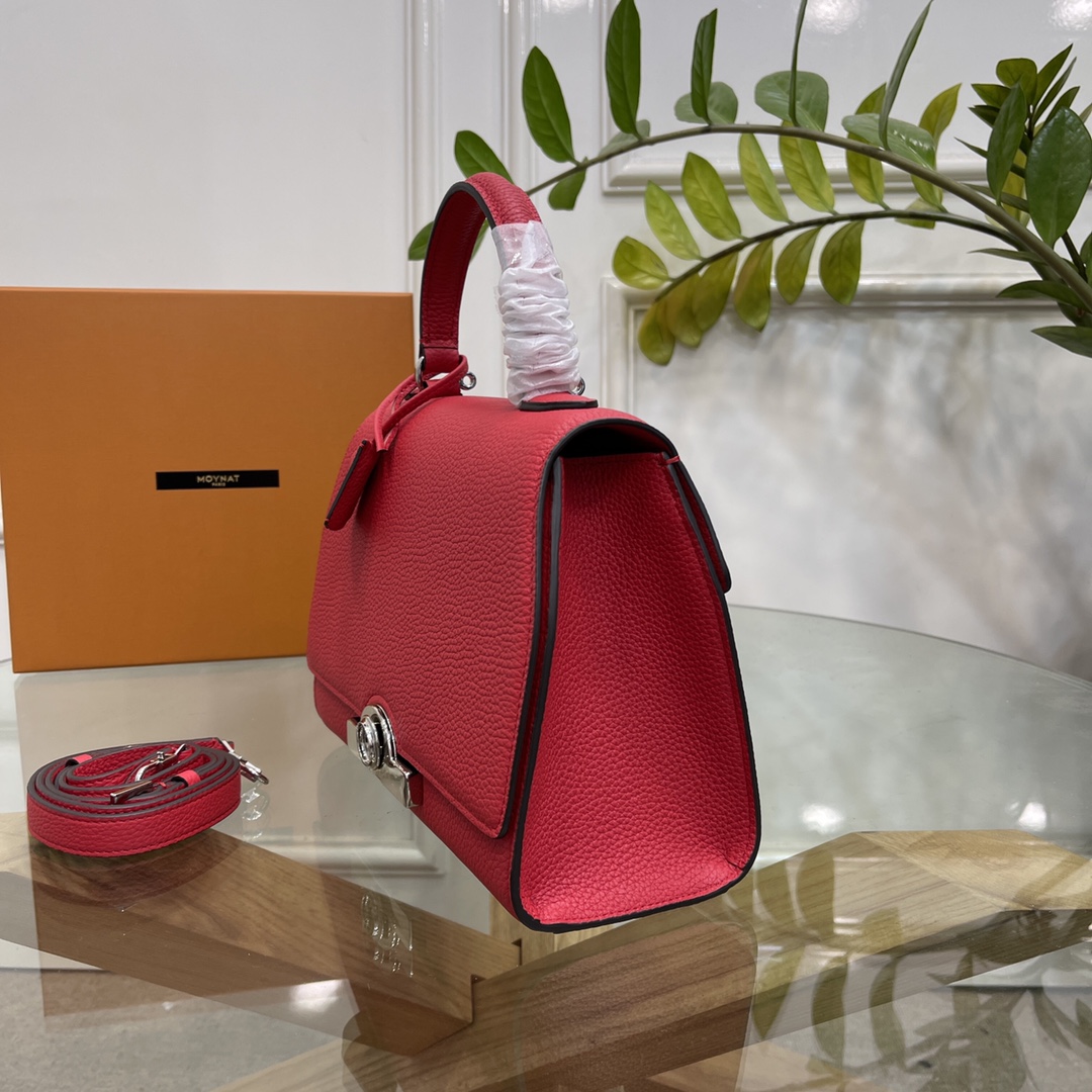 [TOP] MOYNAT RéJANE Bag Cowhide 26x10x18.5cm - Red - 711 Luxury