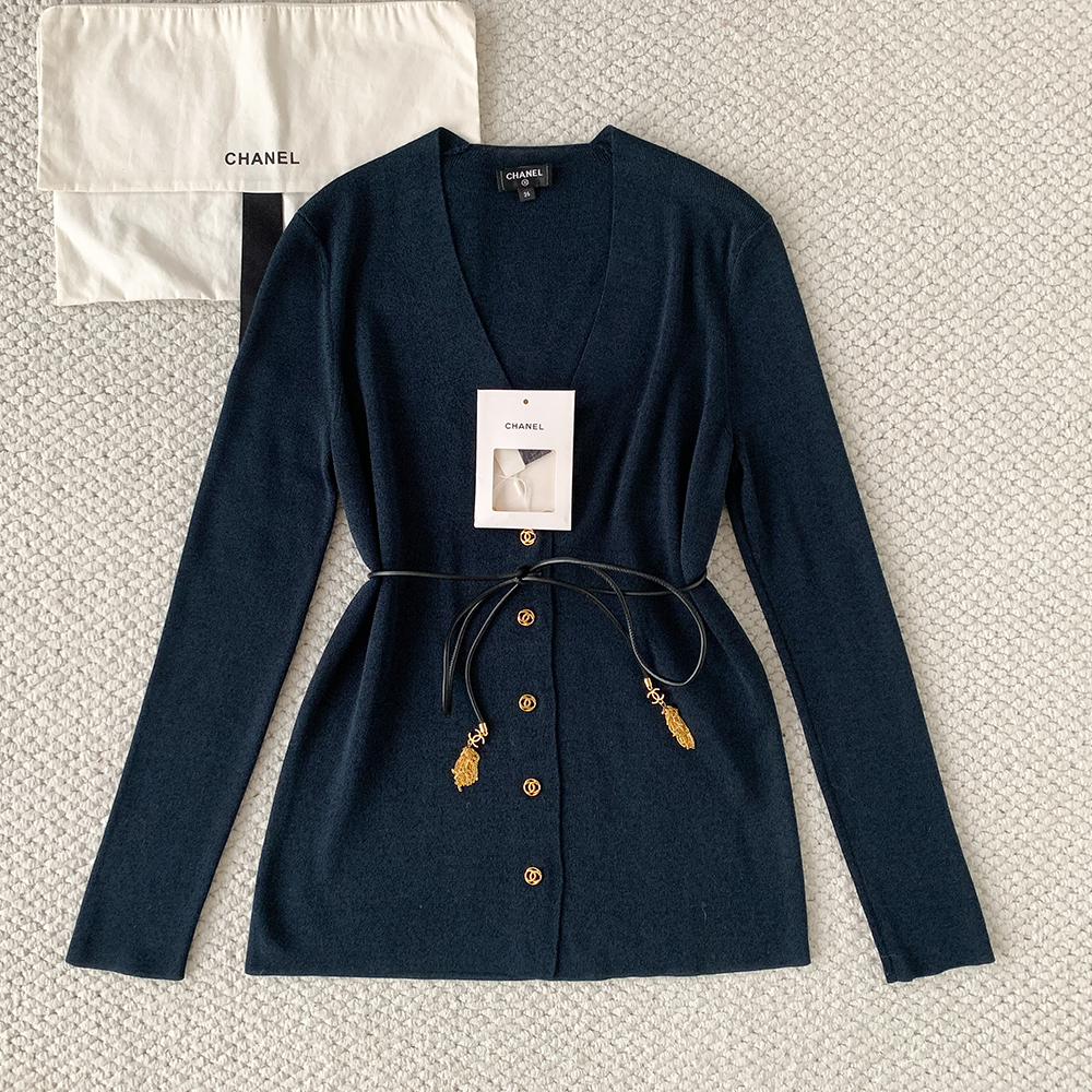 Chanel Clothing Chanel V-neck Single-breasted Waist Cardigan #396260 | Nigo Office