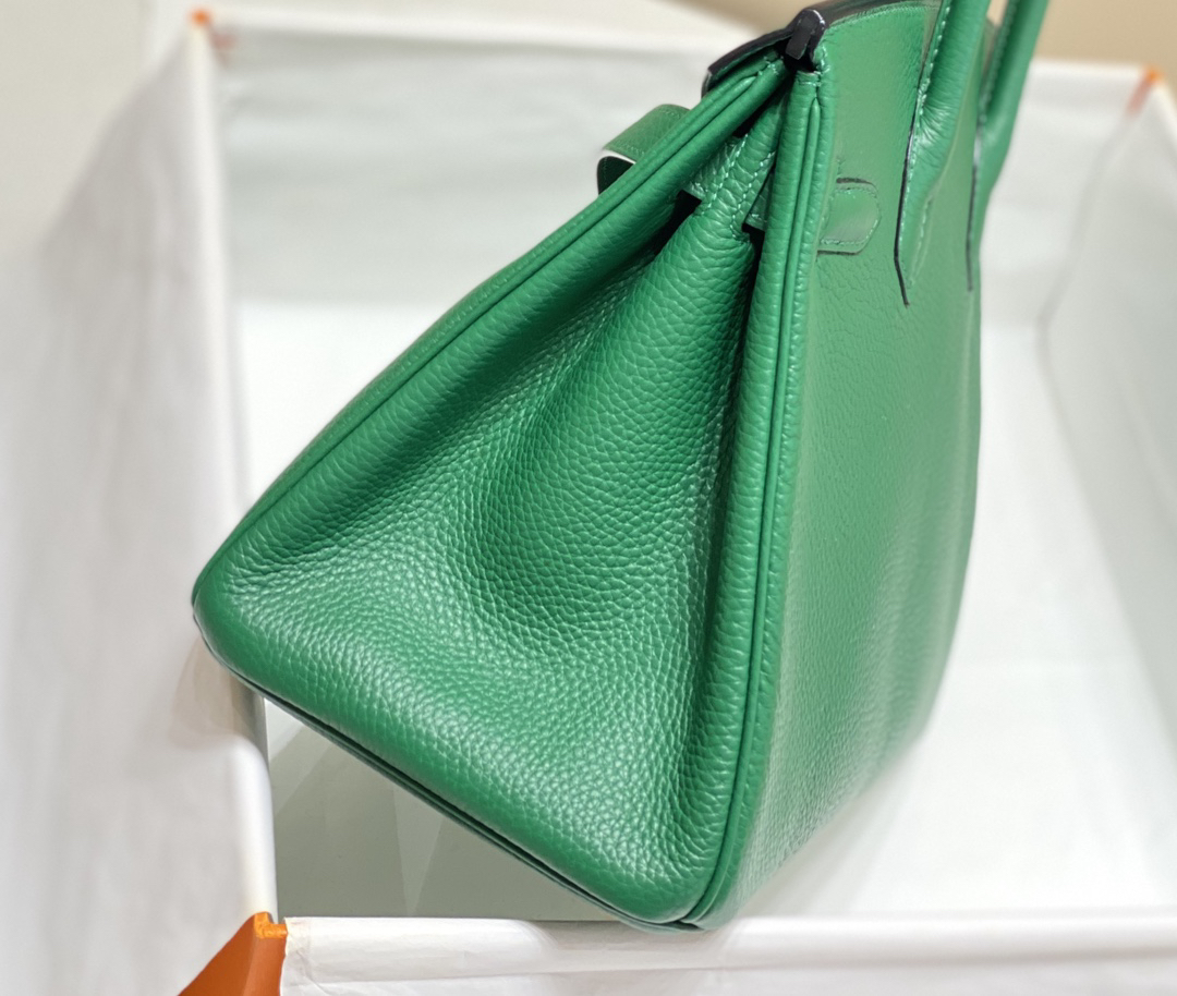 [TOP] HERMES Birkin Togo Leather 25cm - Vert Émeraude & GHW